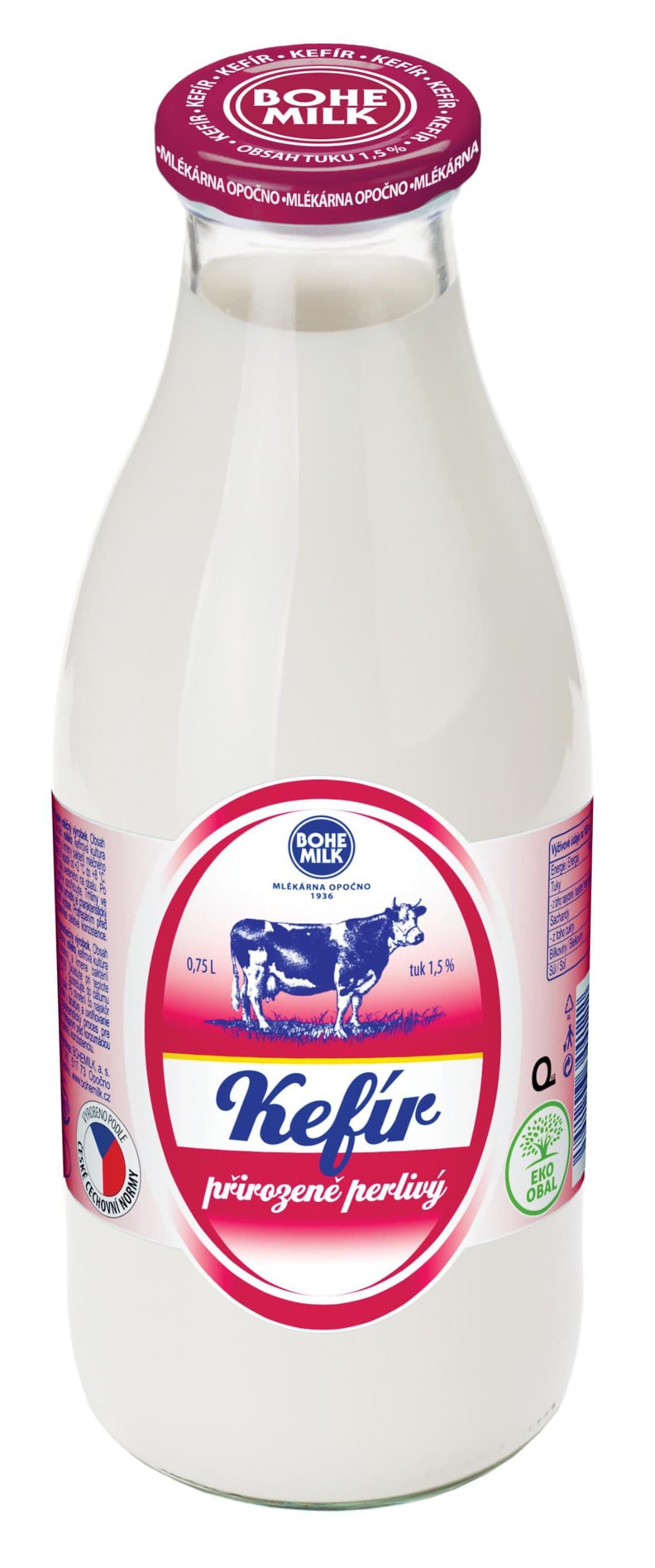 Bohemilk Kefír 1,5% 750 ml