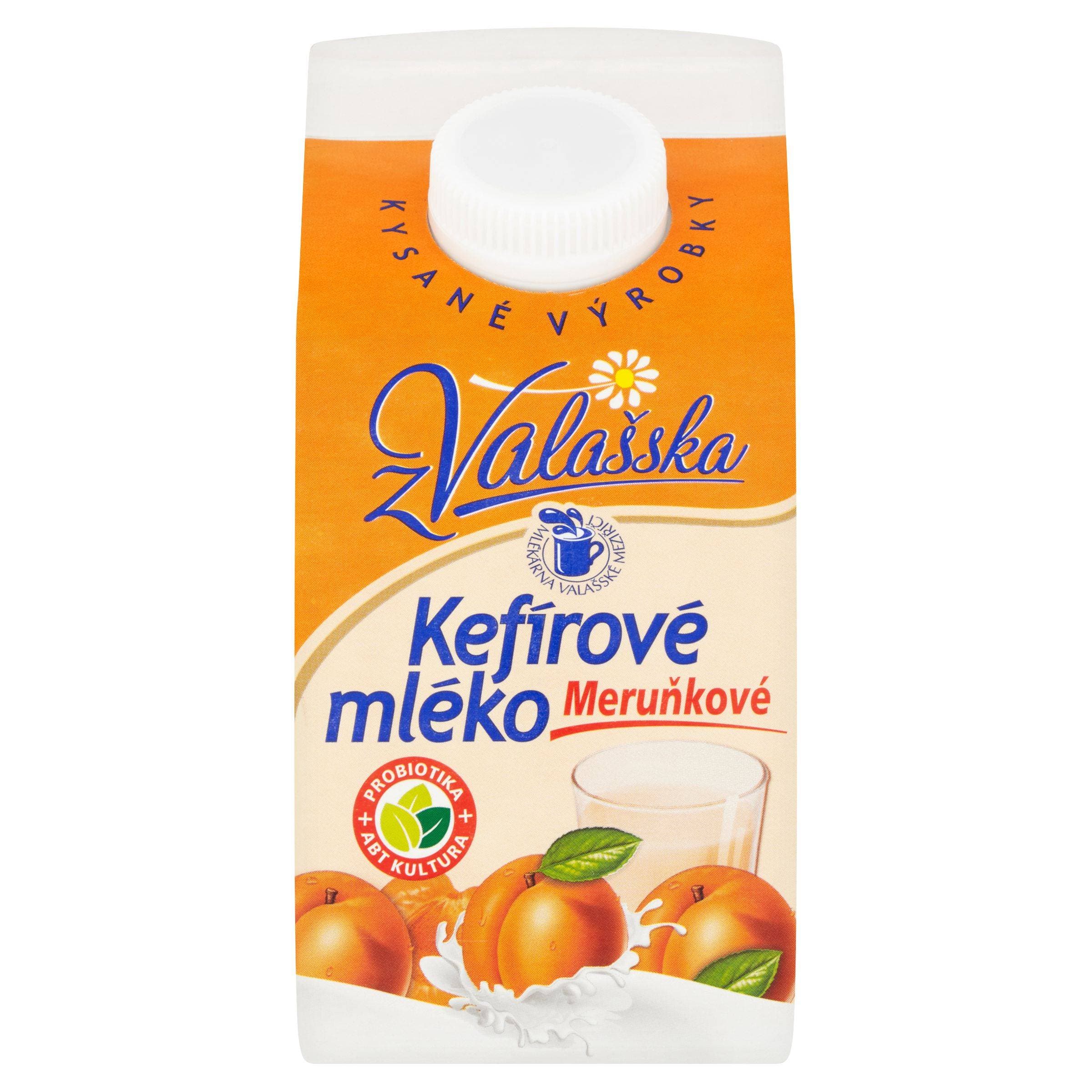 Mlékárna Valašské Meziříčí Kefírové mléko nízkotučné meruňkové 450 g