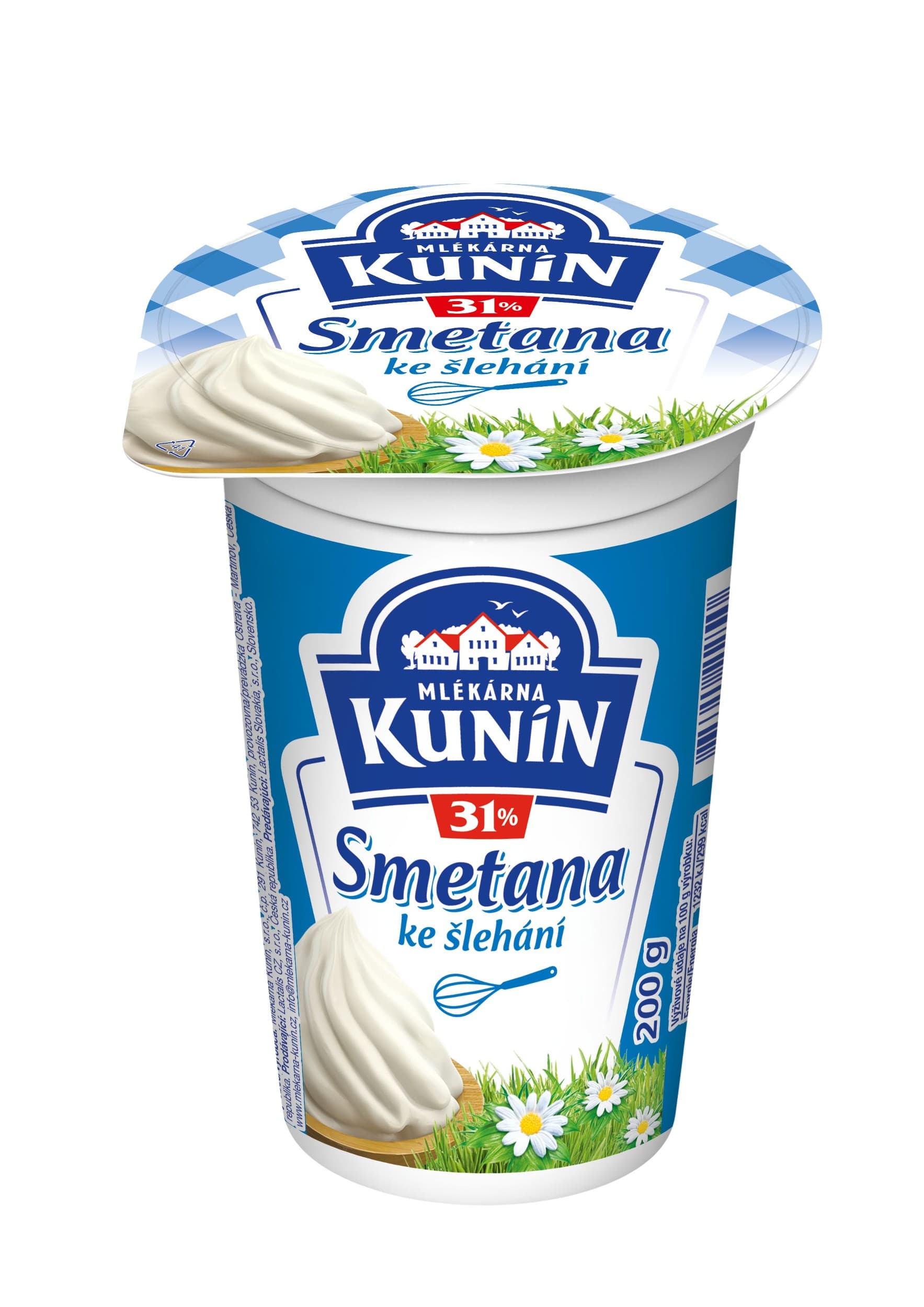 Kunín Smetana ke šlehání 31% 200 g