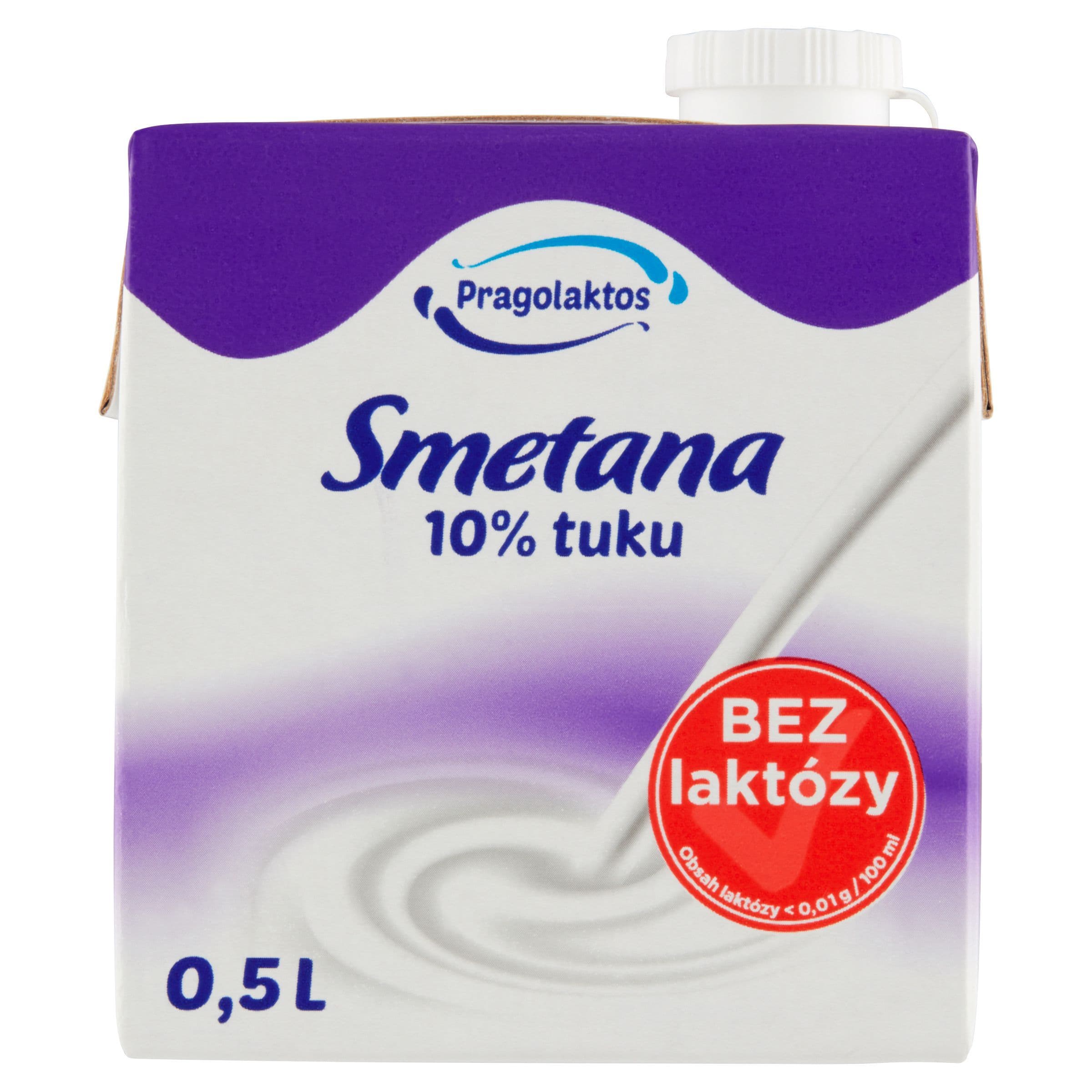 Pragolaktos smetana bez laktózy 10% 500 ml
