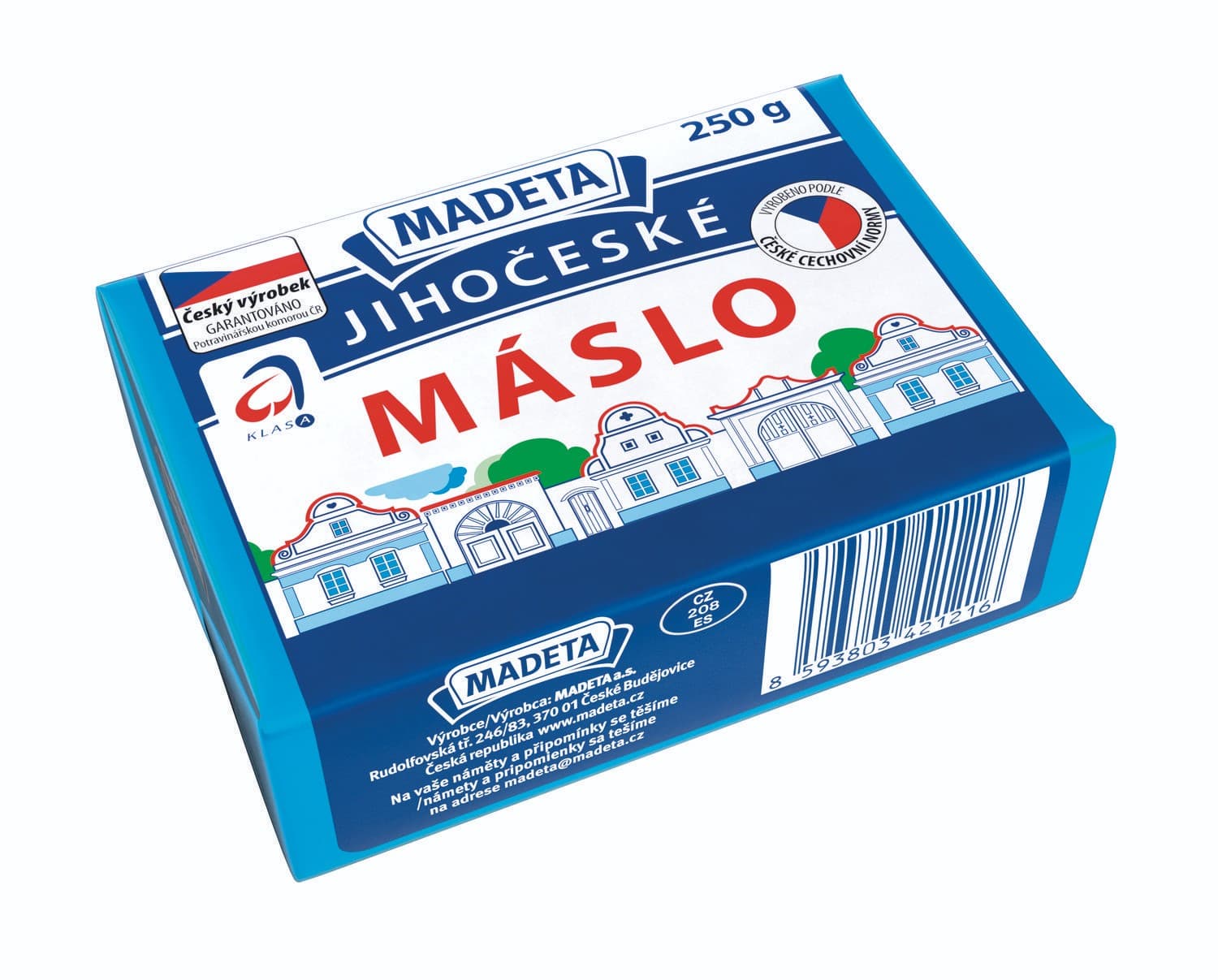 Madeta Jihočeské máslo 250 g
