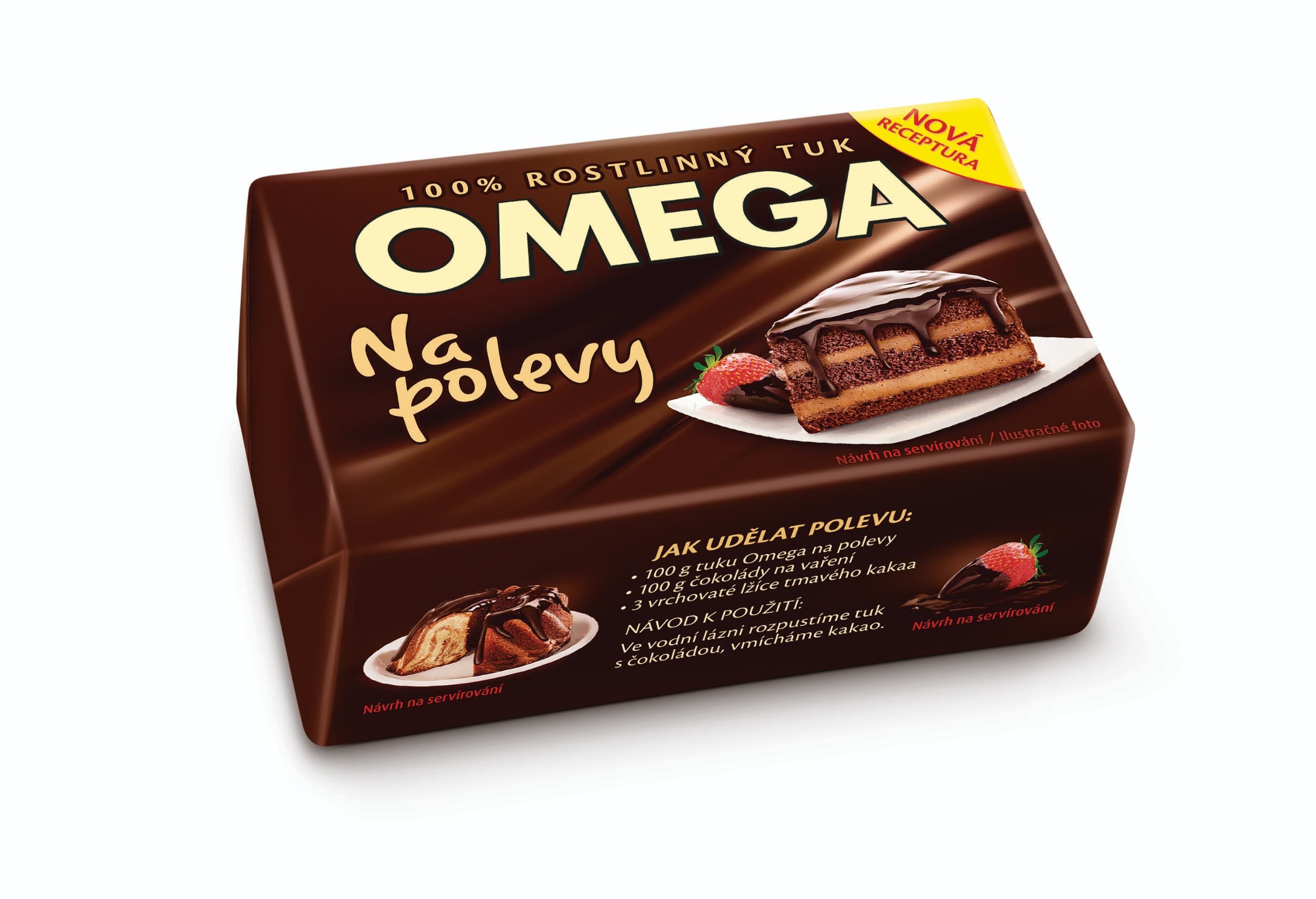 Omega 100% rostlinný tuk na polevy 250g