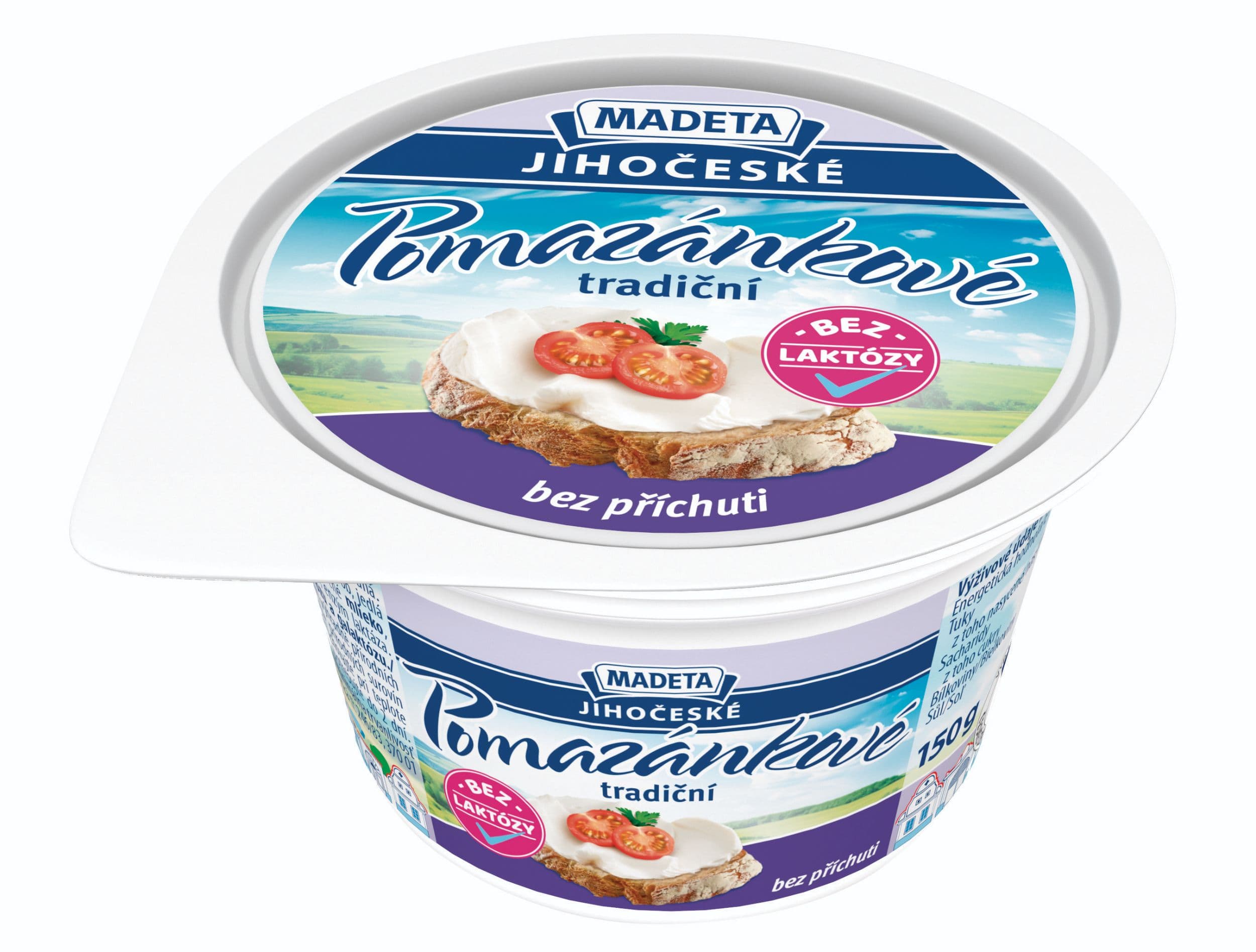 Madeta Jihočeské pomazánkové tradiční laktóza 0,01% 150 g
