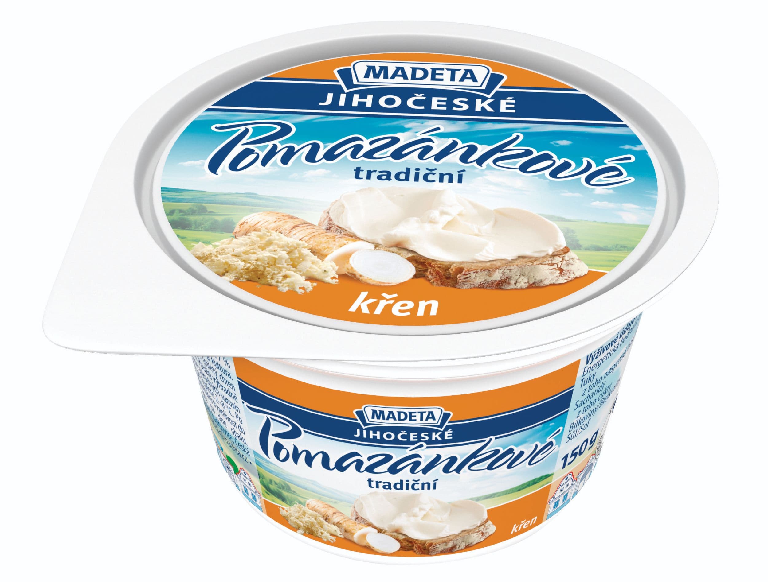 Madeta Jihočeské pomazánkové tradiční křen 150 g