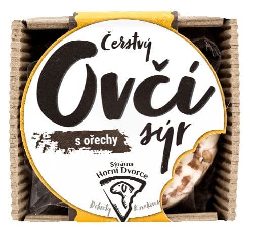Čerstvý ovčí sýr s ořechy Statek Horní Dvorce