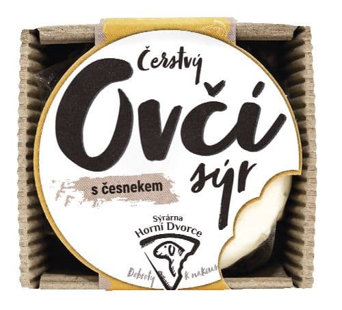Čerstvý ovčí sýr s česnekem Statek Horní Dvorce