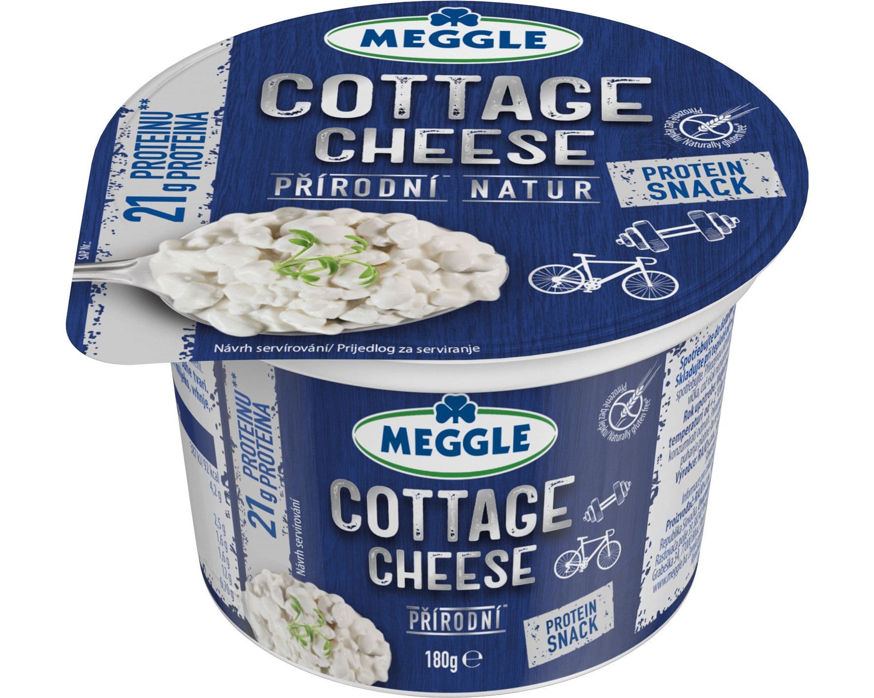 Meggle Cottage cheese čerstvý sýr přírodní 180 g
