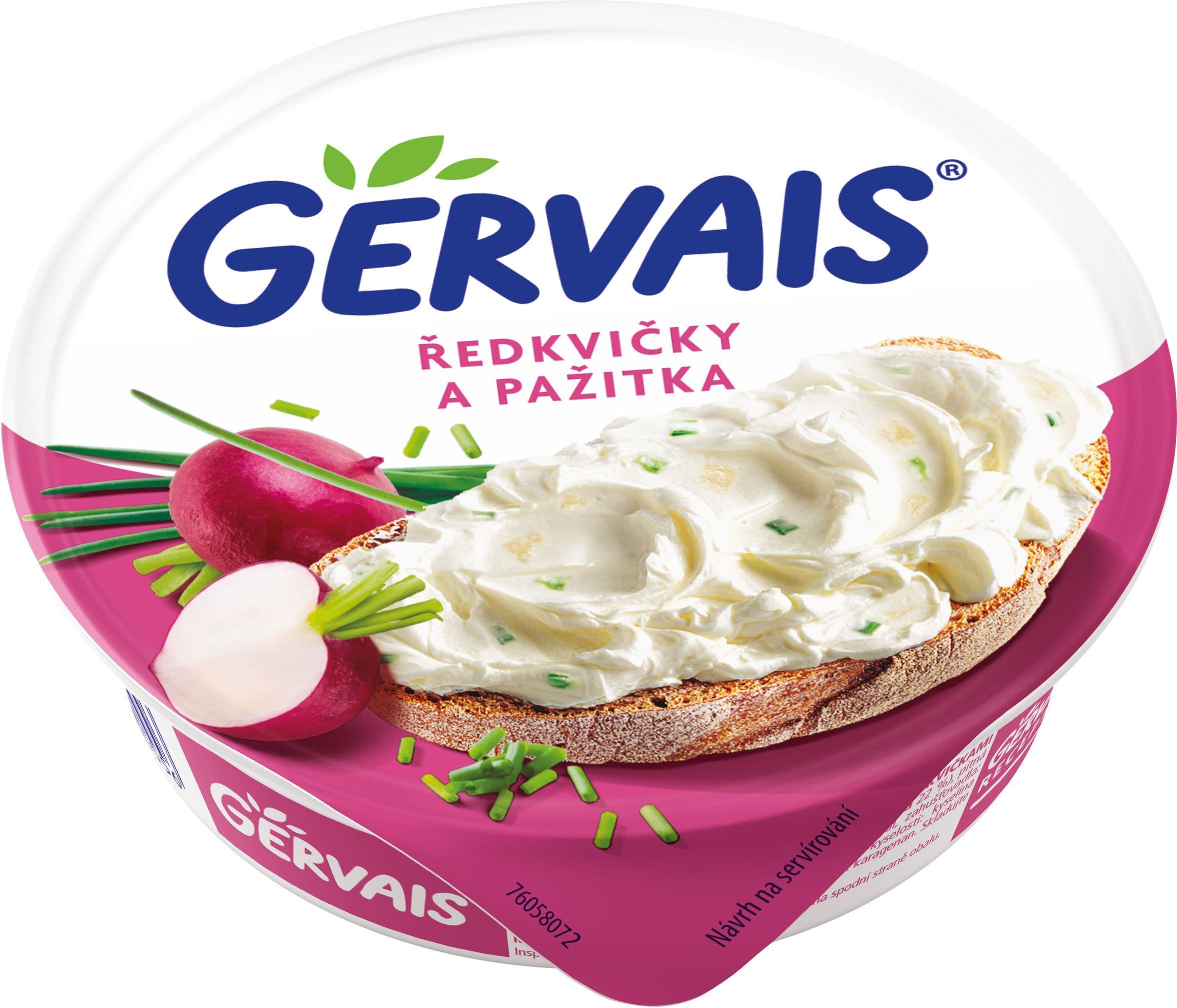 Gervais Original Krémový tvarohový sýr s ředkvičkami a pažitkou 80 g