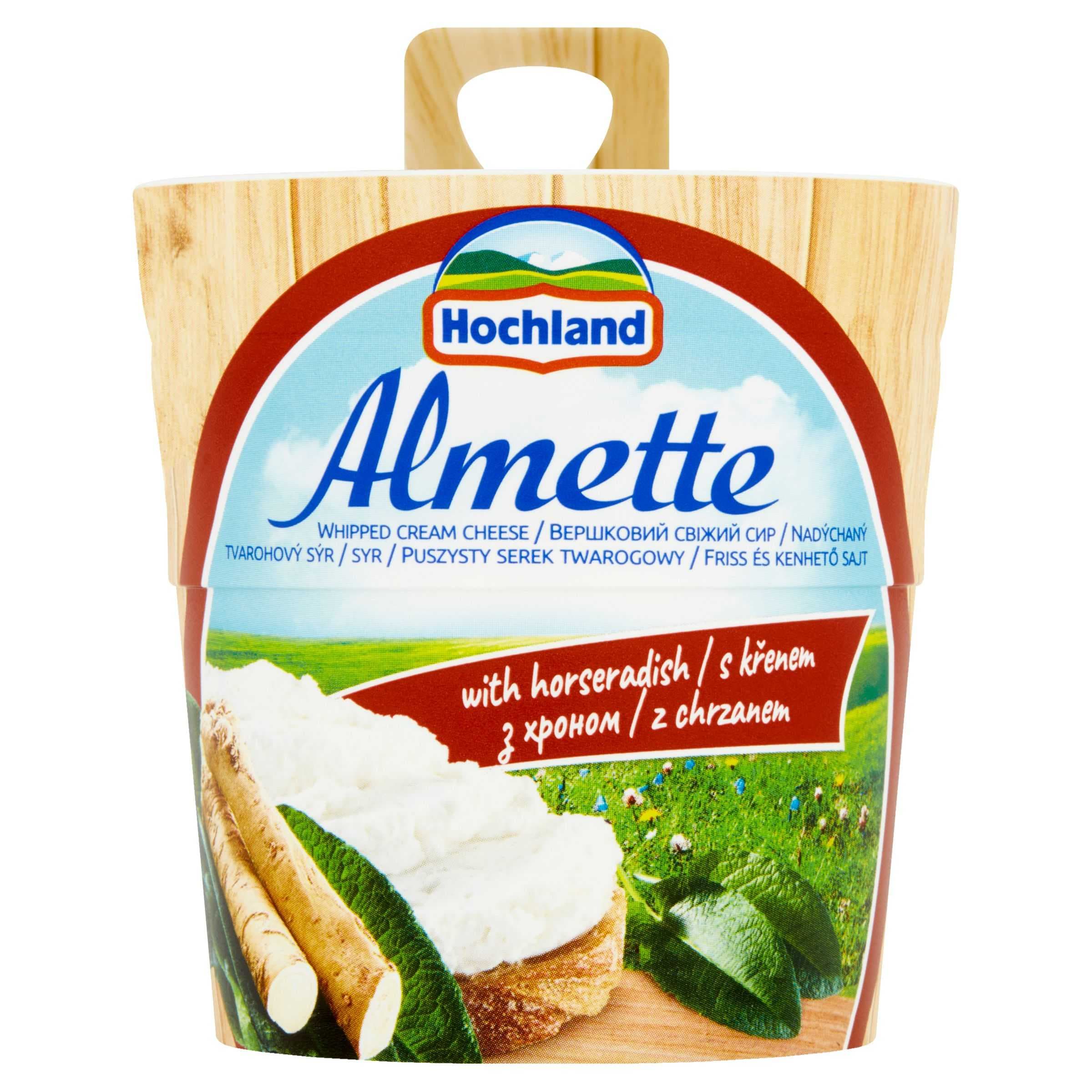 Hochland Almette Nadýchaný tvarohový sýr s křenem 150 g