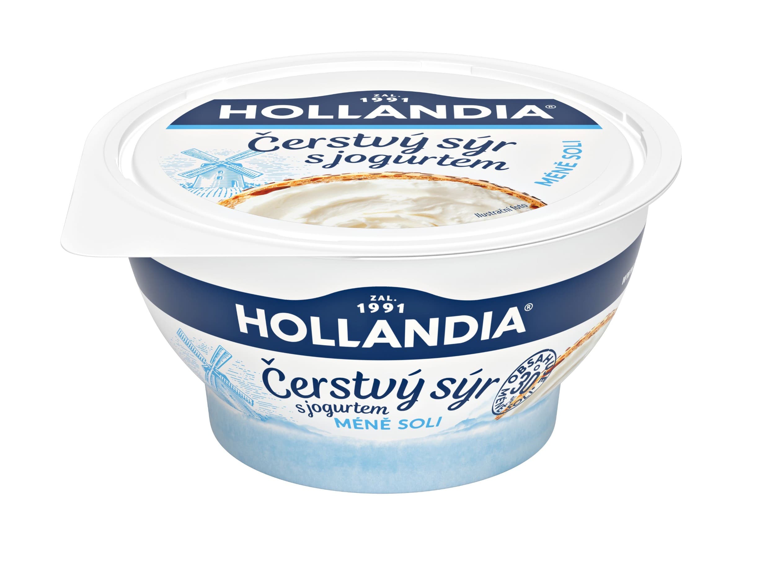 Hollandia Čerstvý sýr s jogurtem méně soli 125g