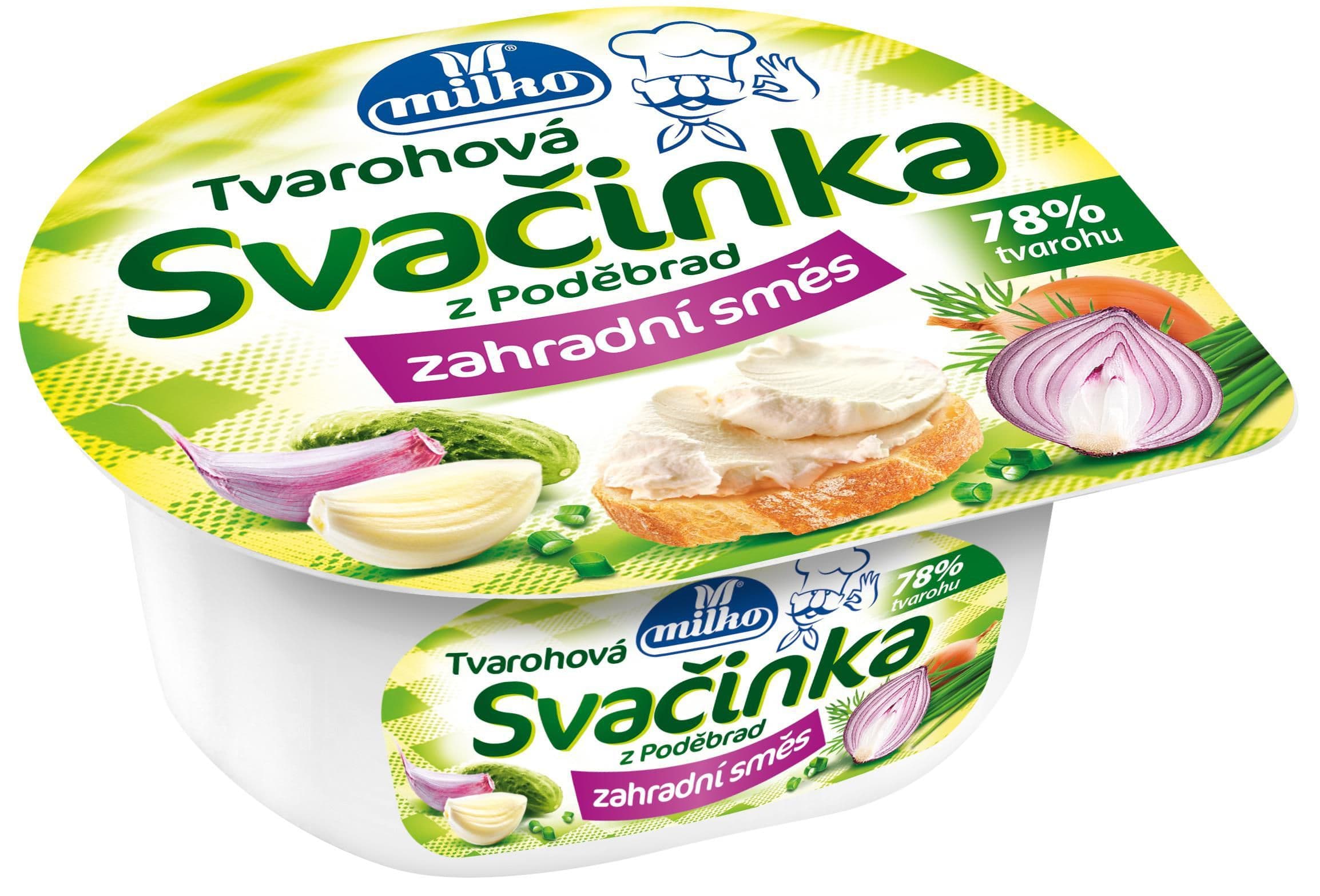 Milko Tvarohová svačinka zahradní směs 130 g
