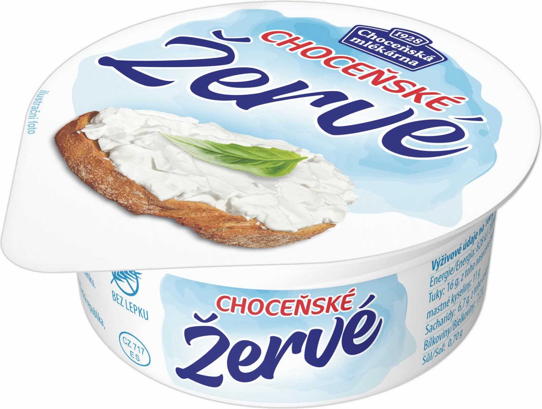 Choceňská mlékárna Žervé neochucené 80g