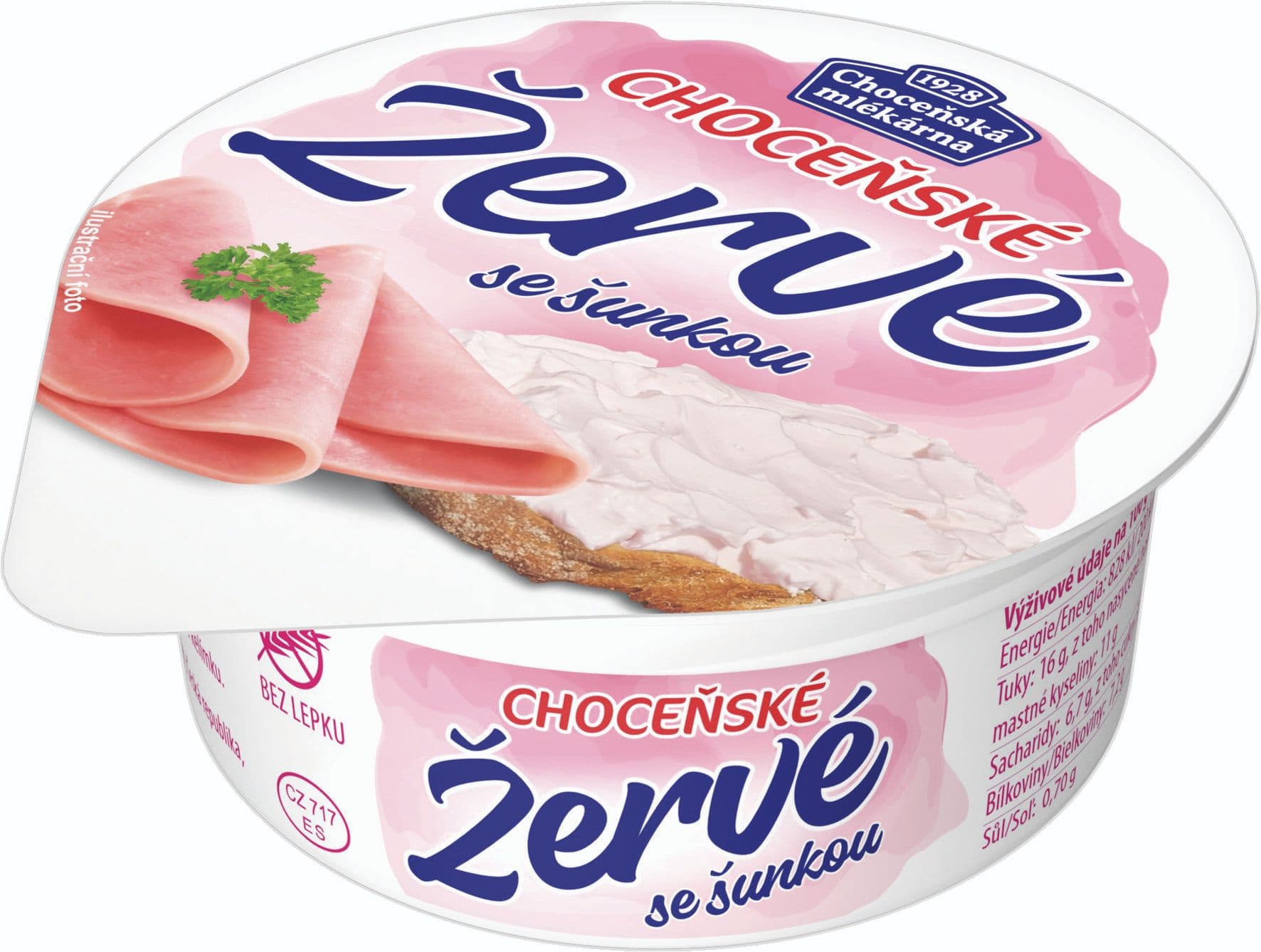 Choceňská mlékárna Žervé se šunkou 80g