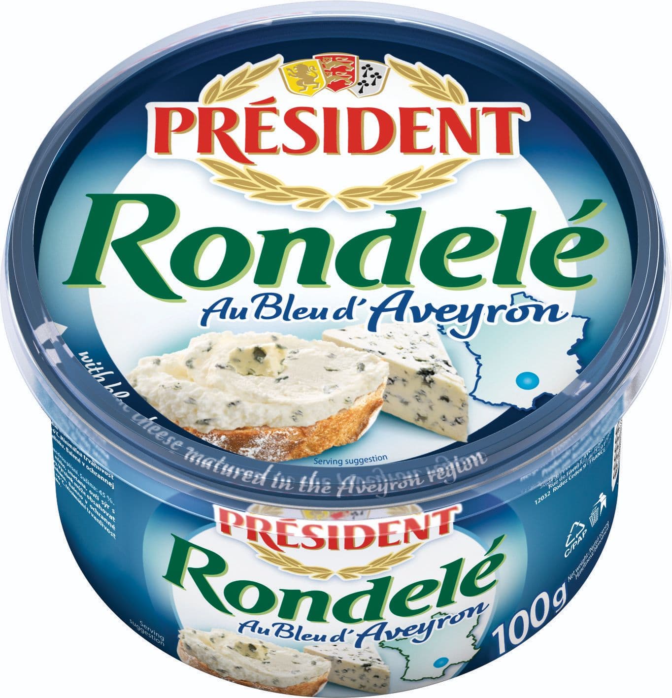 Président Rondelé bleu 100 g