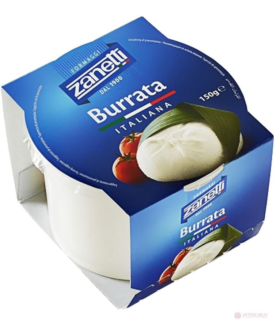 Zanetti Burrata Smetanový čerstvý sýr 150 g