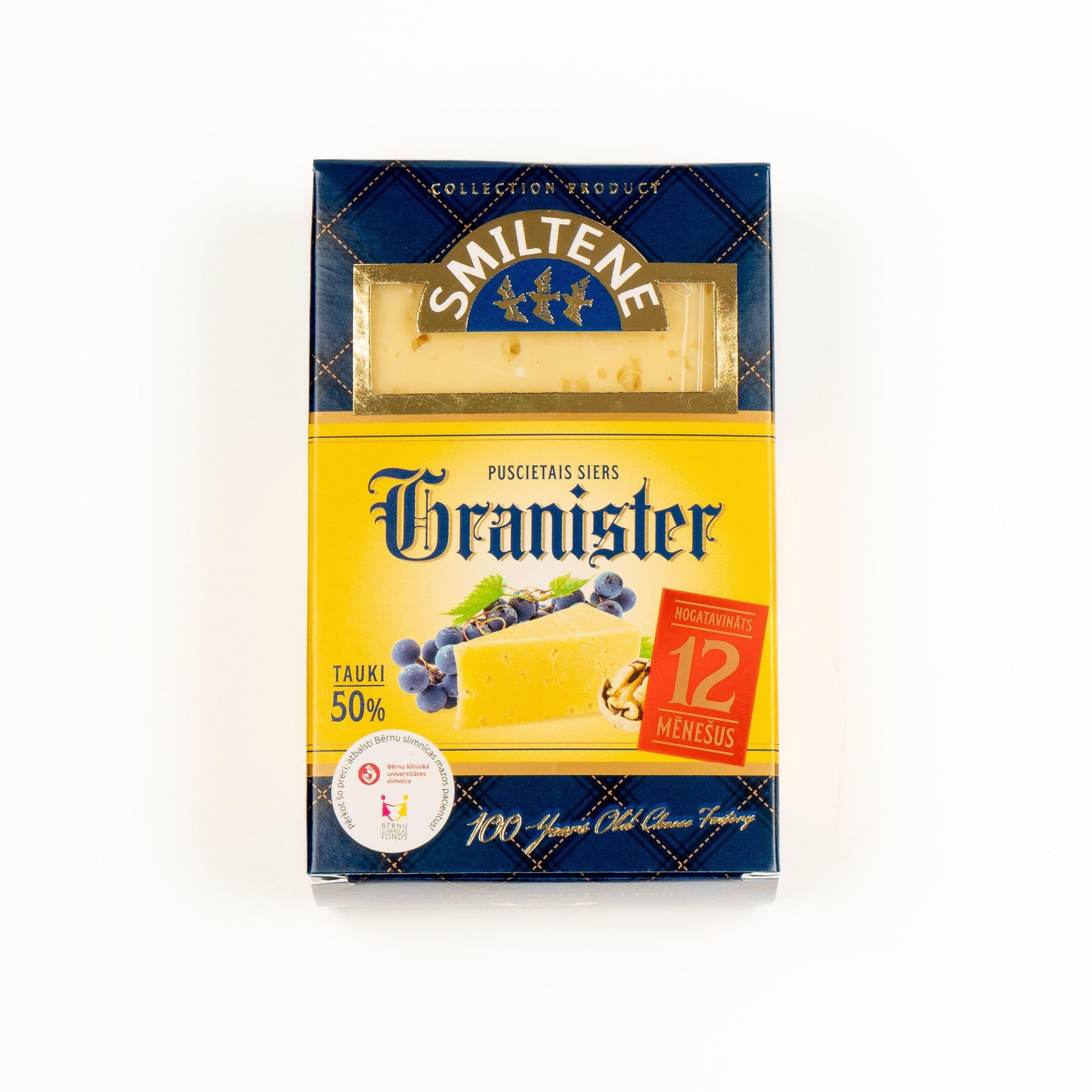 Granister Sýr, doba zrání 12 měsíců 50% t.v.s. 250 g