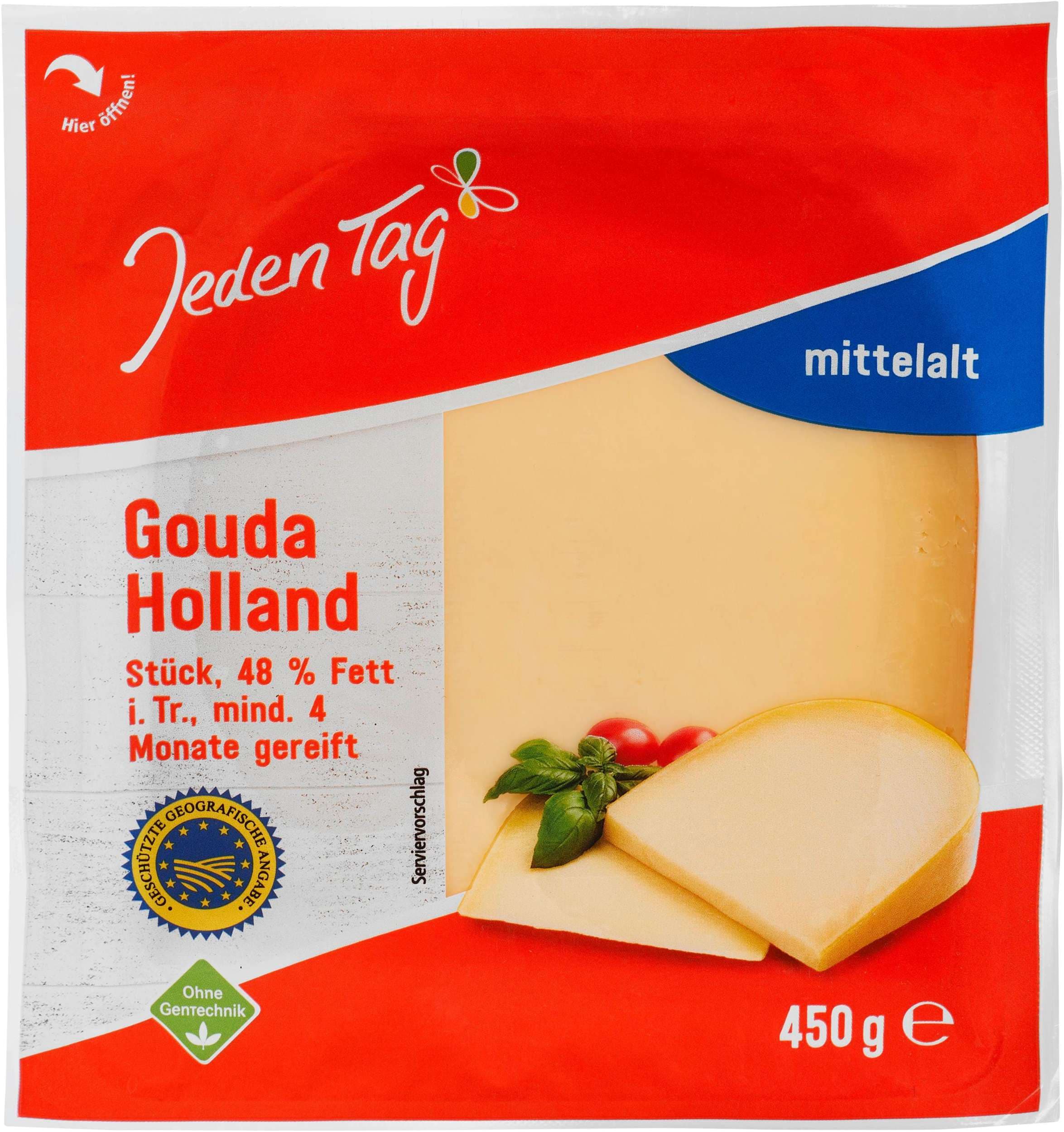 Jeden Tag Holland Gouda středně zrající 450g