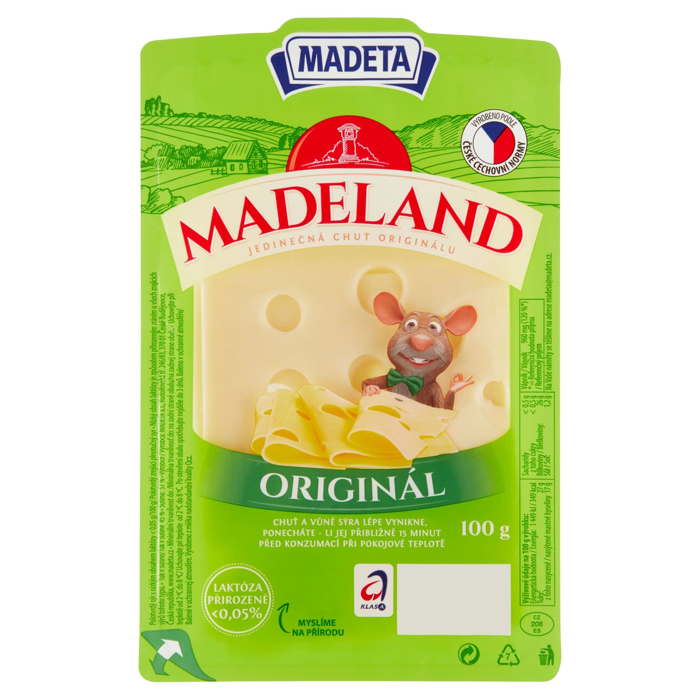 Madeta Madeland 45% plátky 100 g