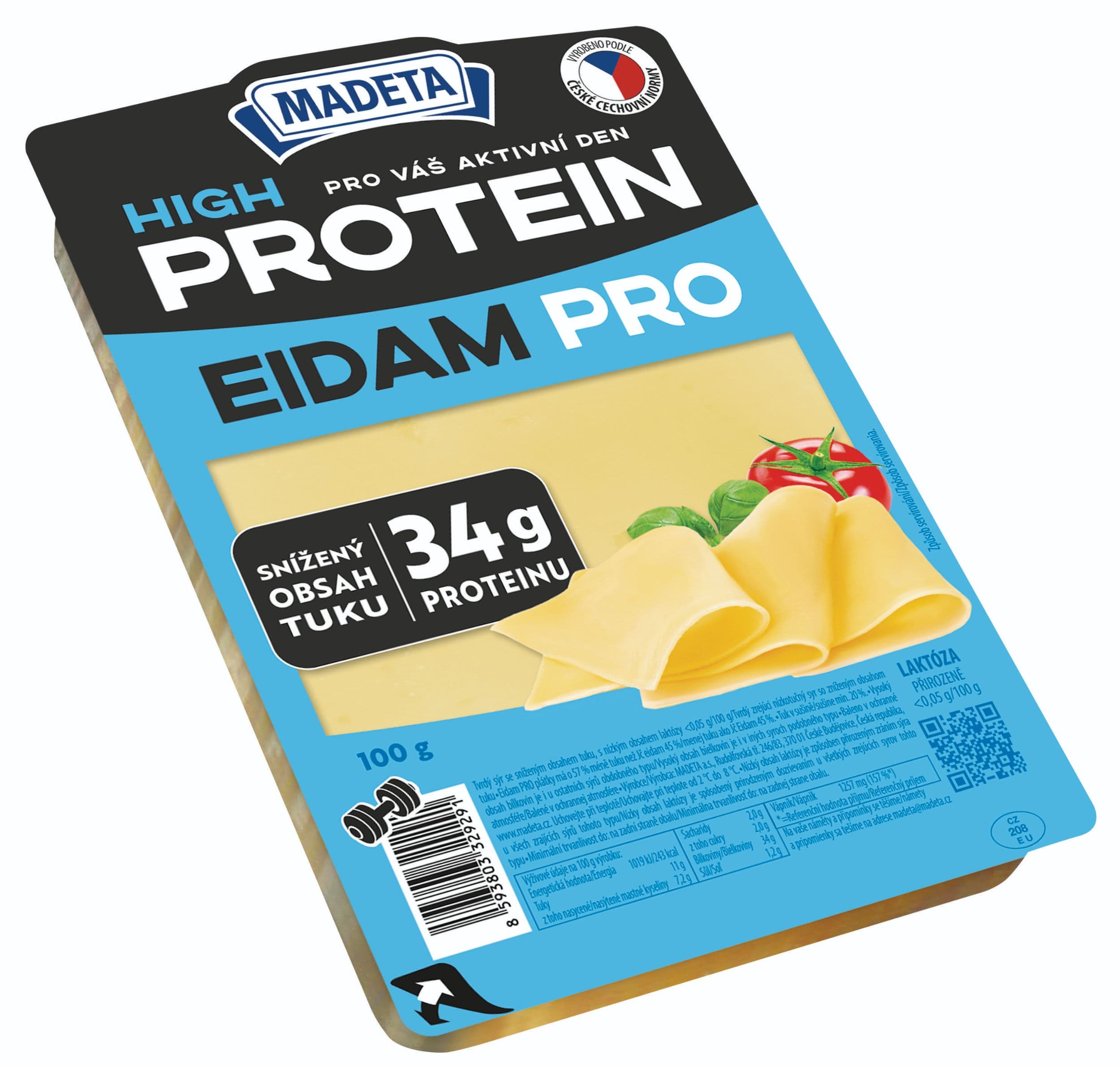 Madeta Eidam PRO plátky 100g