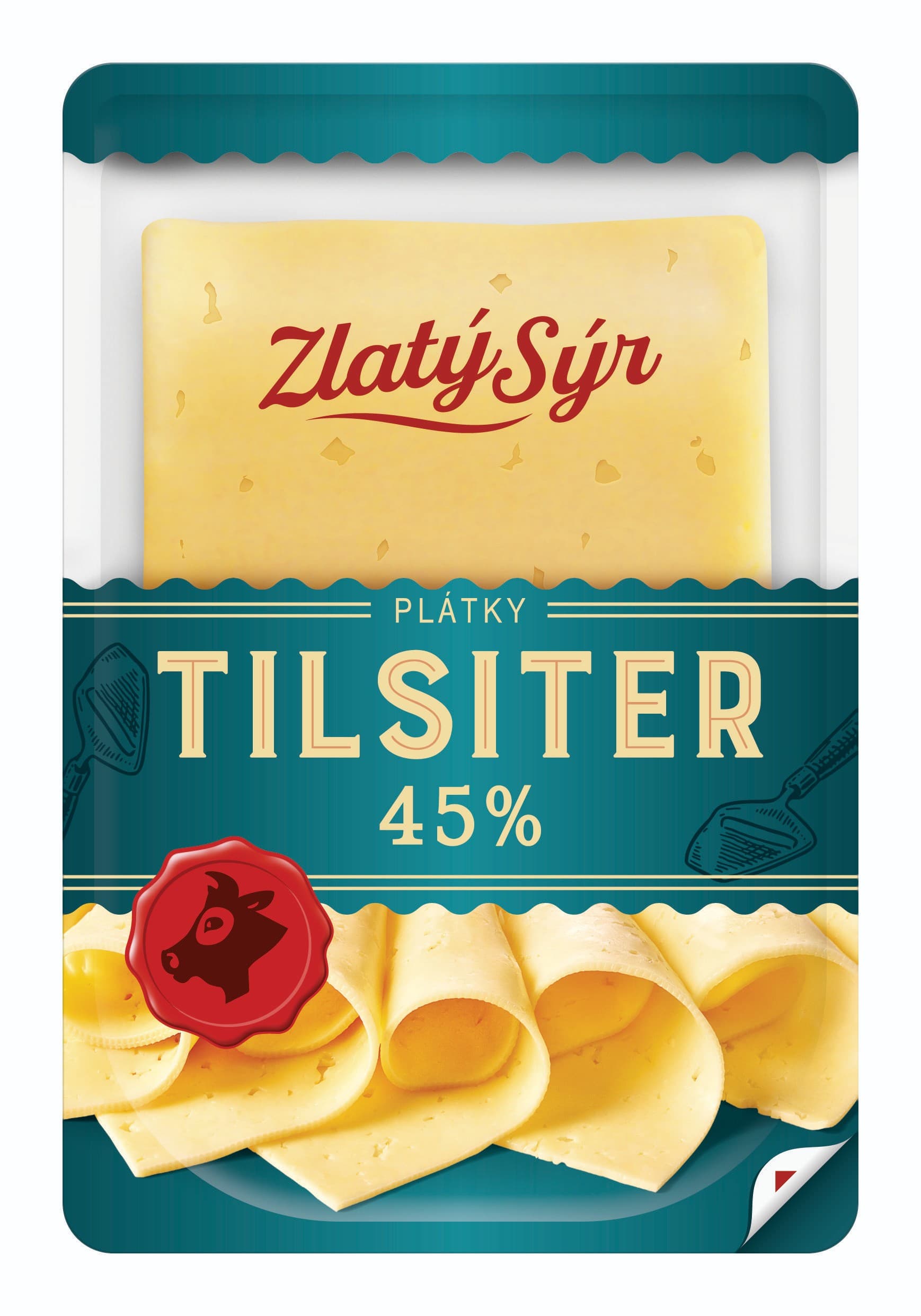 Zlatý sýr Tilsiter plátky 150g
