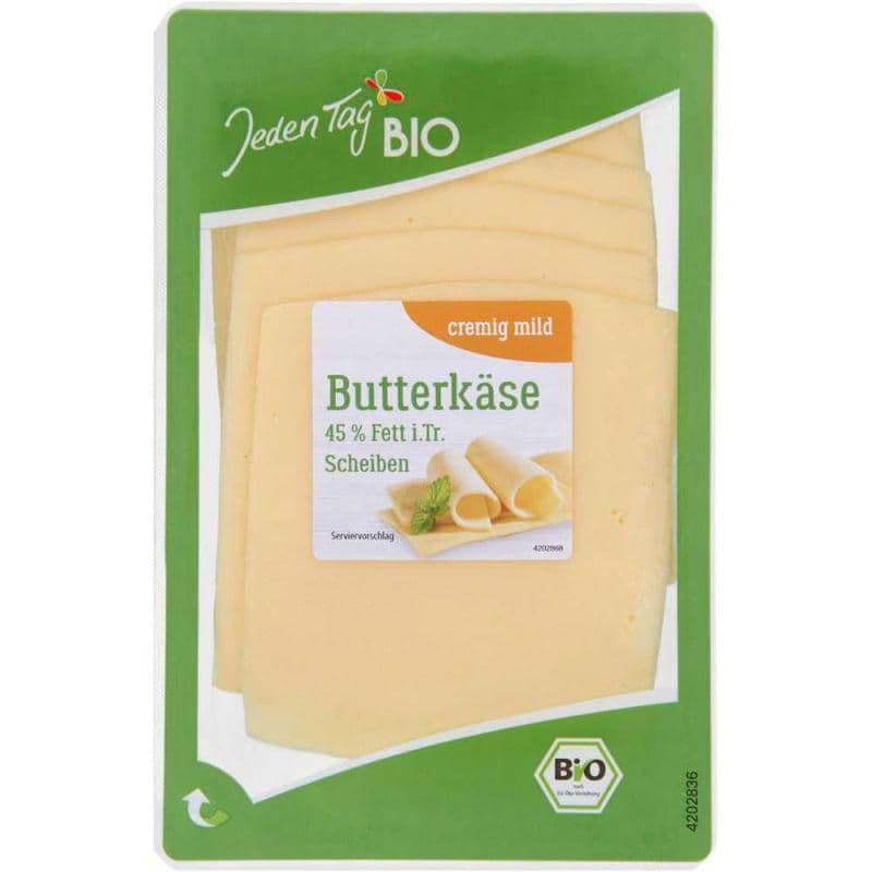 Jeden Tag Bio máslový sýr plátky 200g