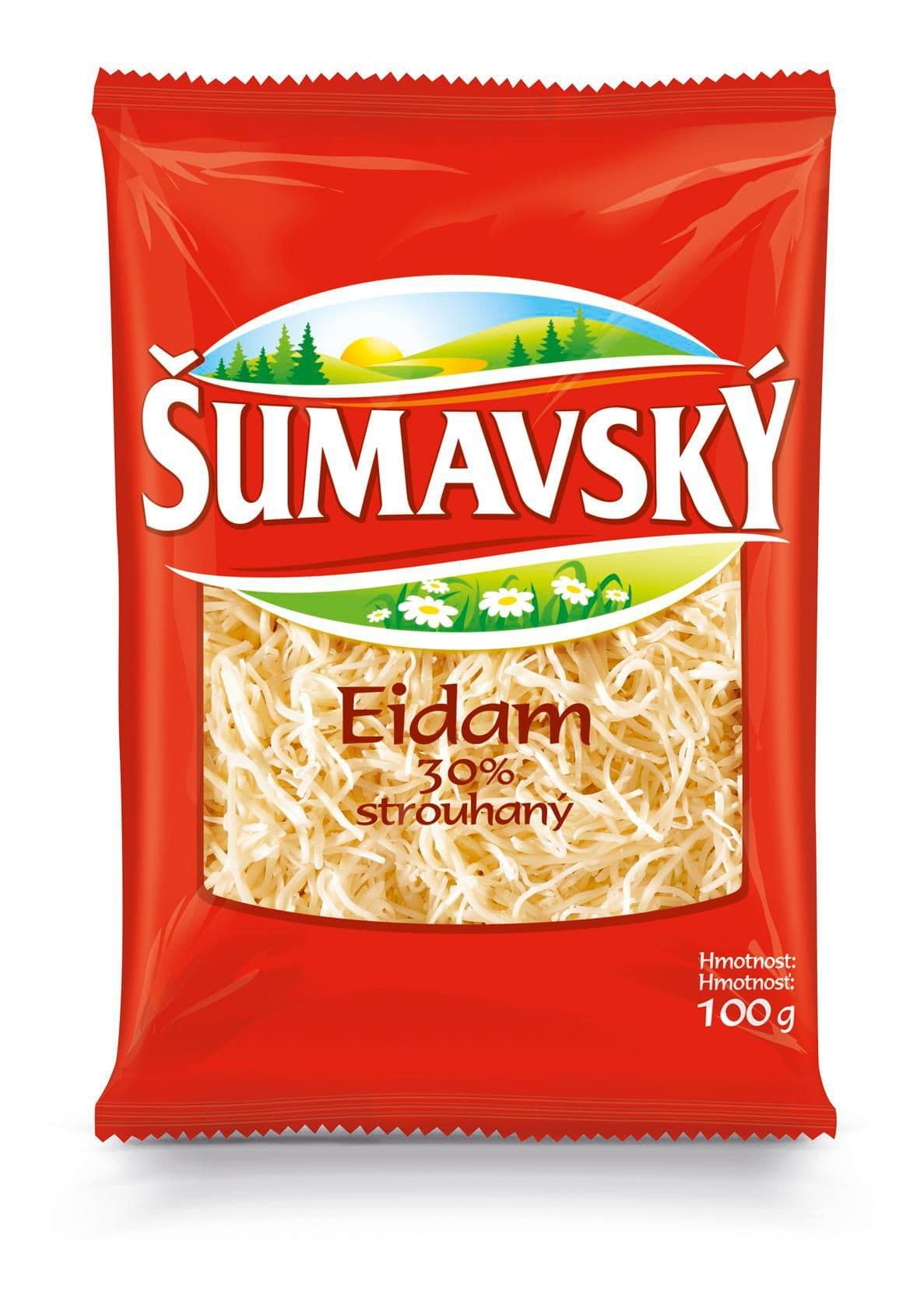 Šumavský eidam 30% strouhaný 100 g