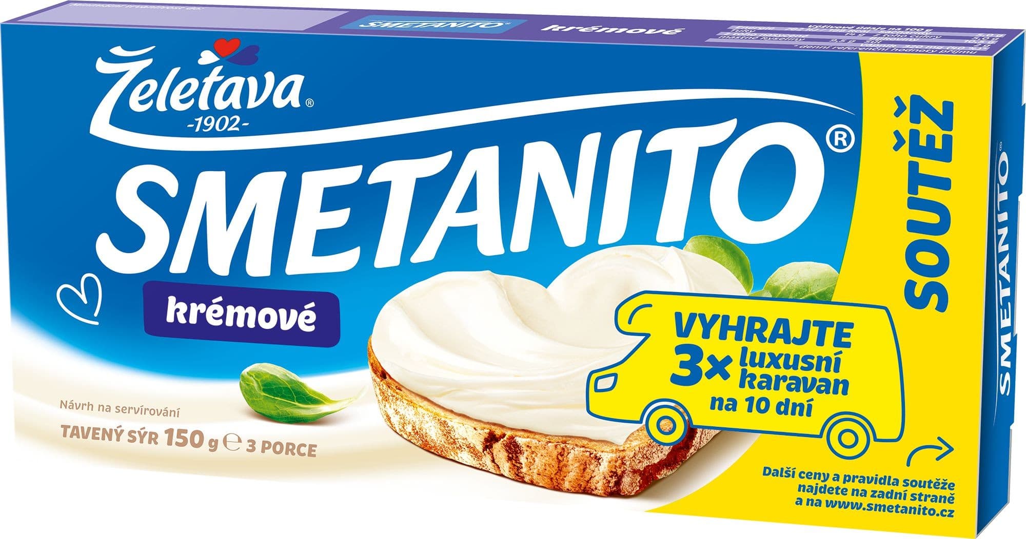 Želetava Smetanito Smetanové 3ks 150 g