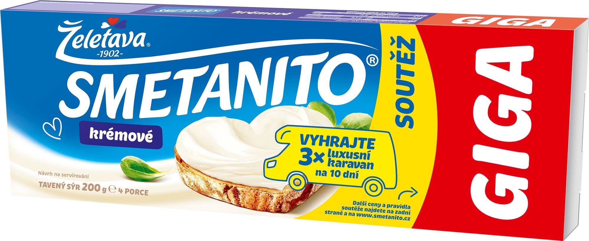 Želetava Smetanito Giga smetanové 4ks 200 g