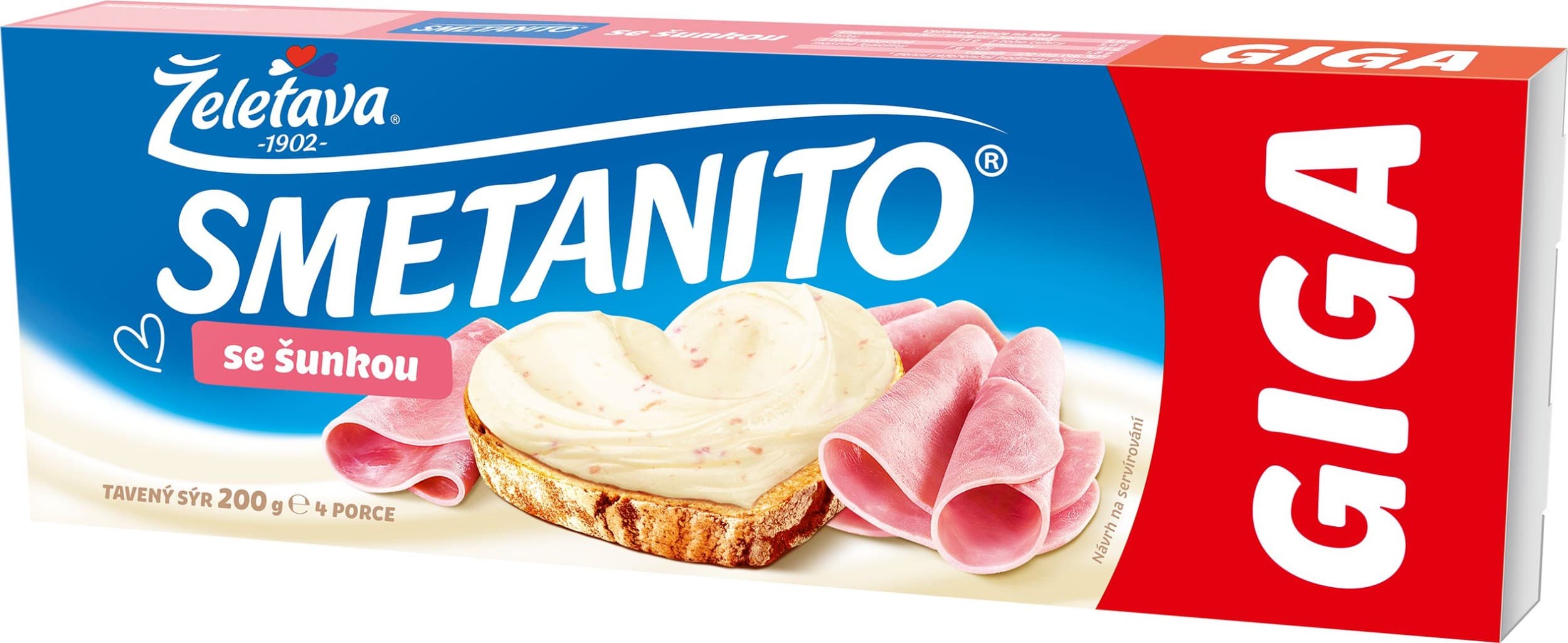 Želetava Smetanito Giga se šunkou 4ks 200 g