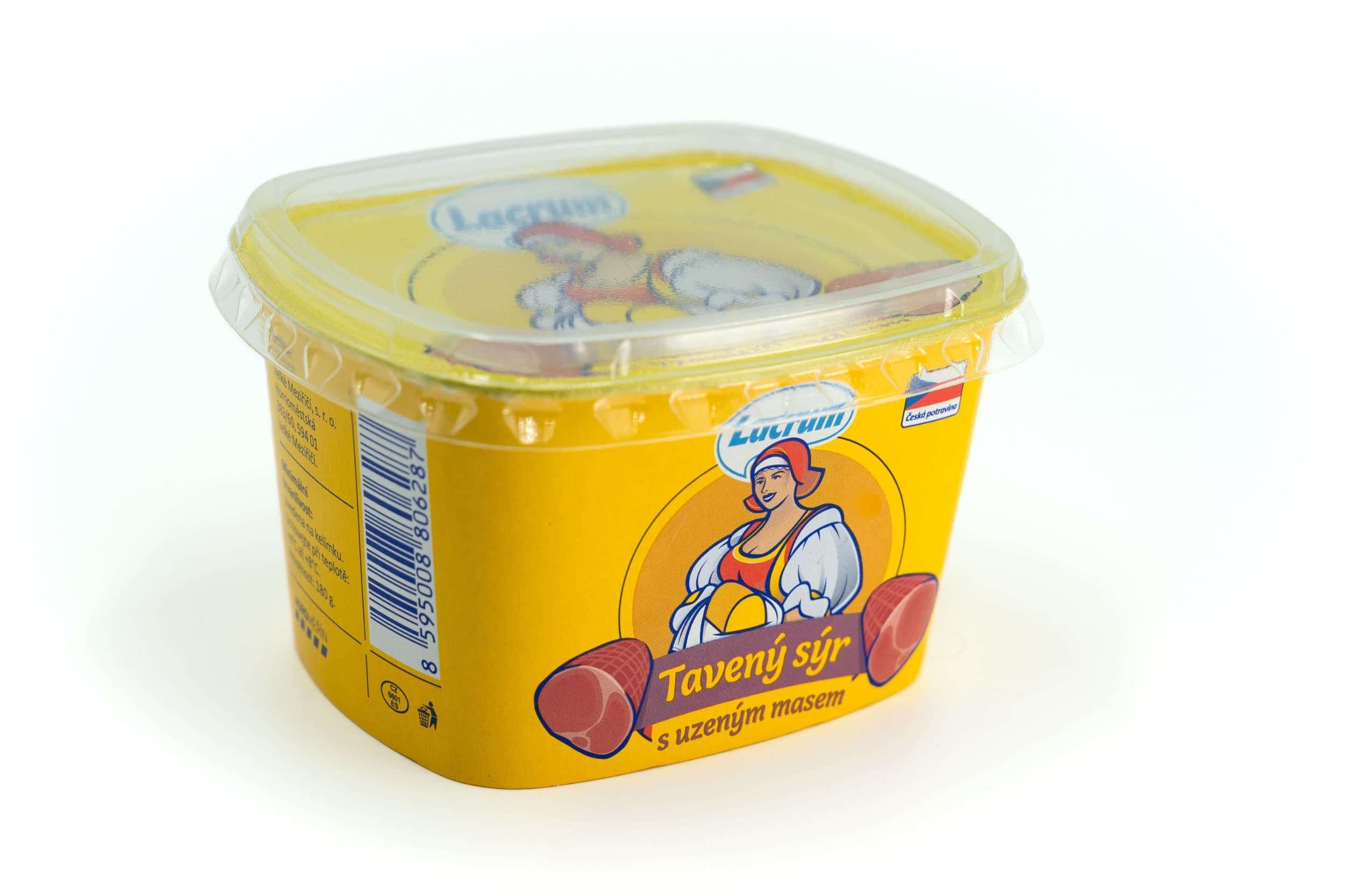 Lacrum Tavený sýr s uzeným masem 180 g