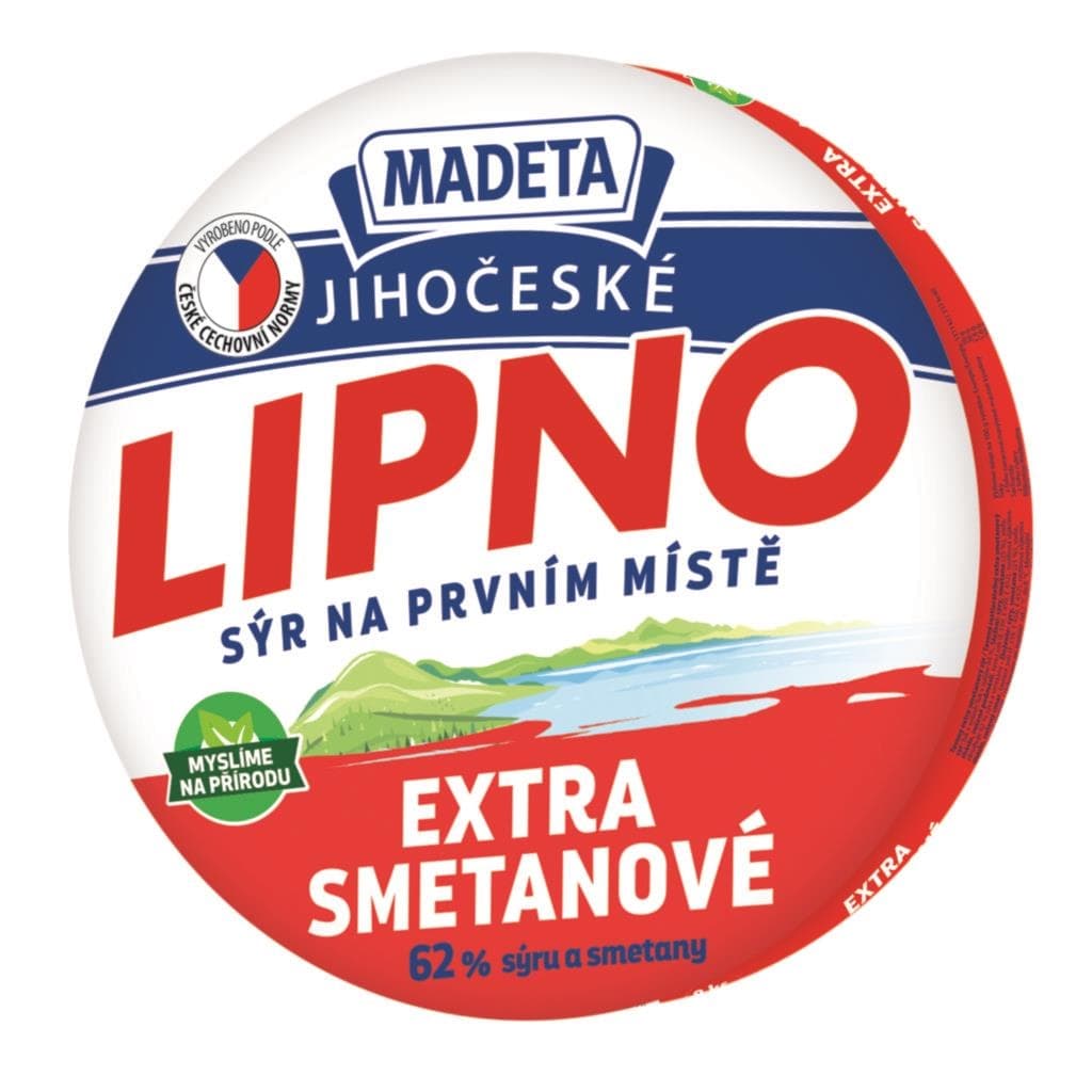 Madeta Jihočeské Lipno extra smetanové 64% tavený sýr 140 g