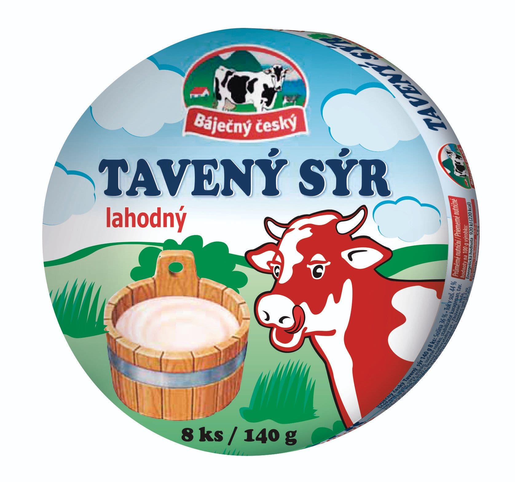 Madeta Báječný český tavený sýr lahodný 44% 140g