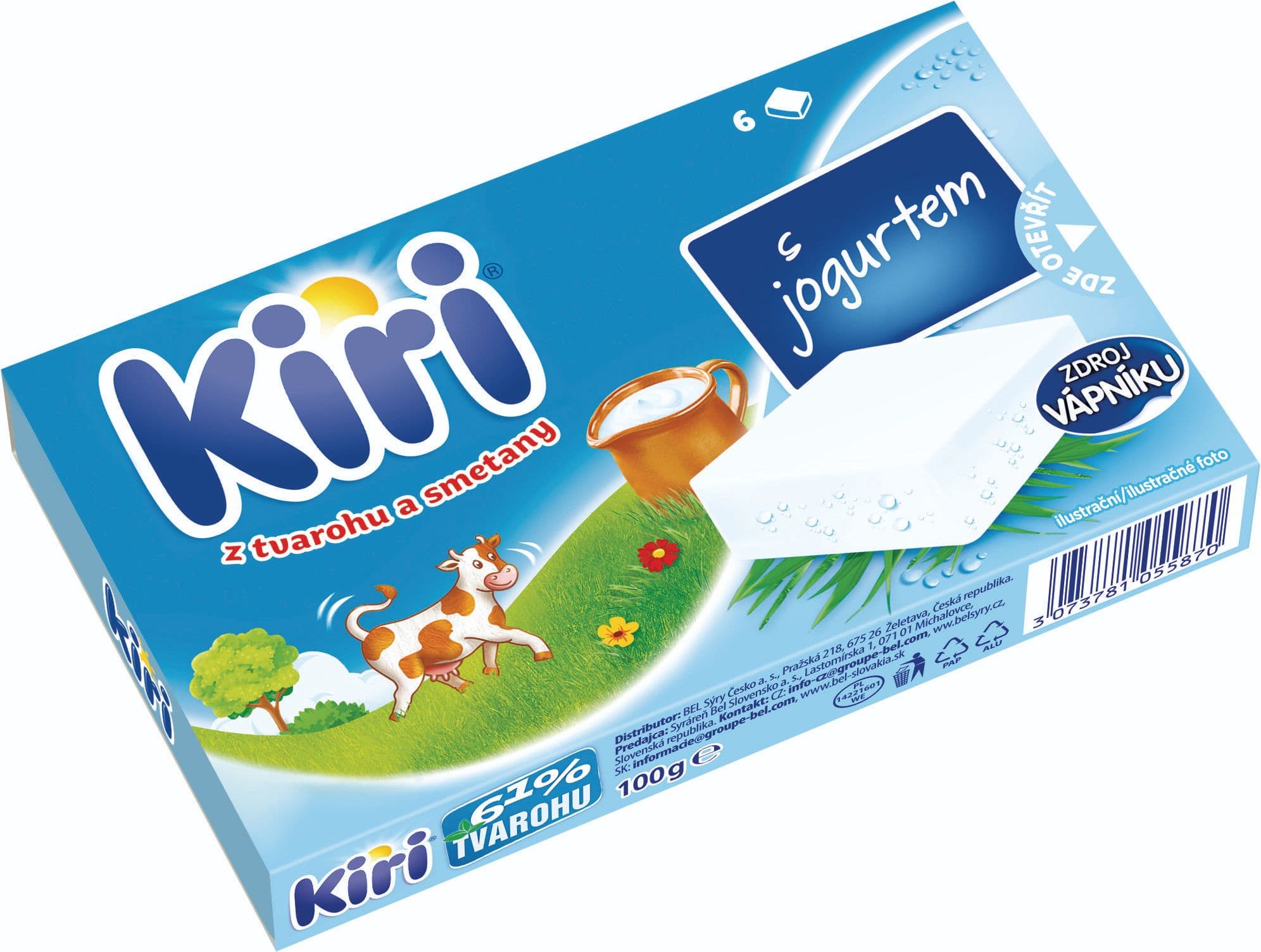 Kiri Tavený sýr z tvarohu a smetany s jogurtem 100 g