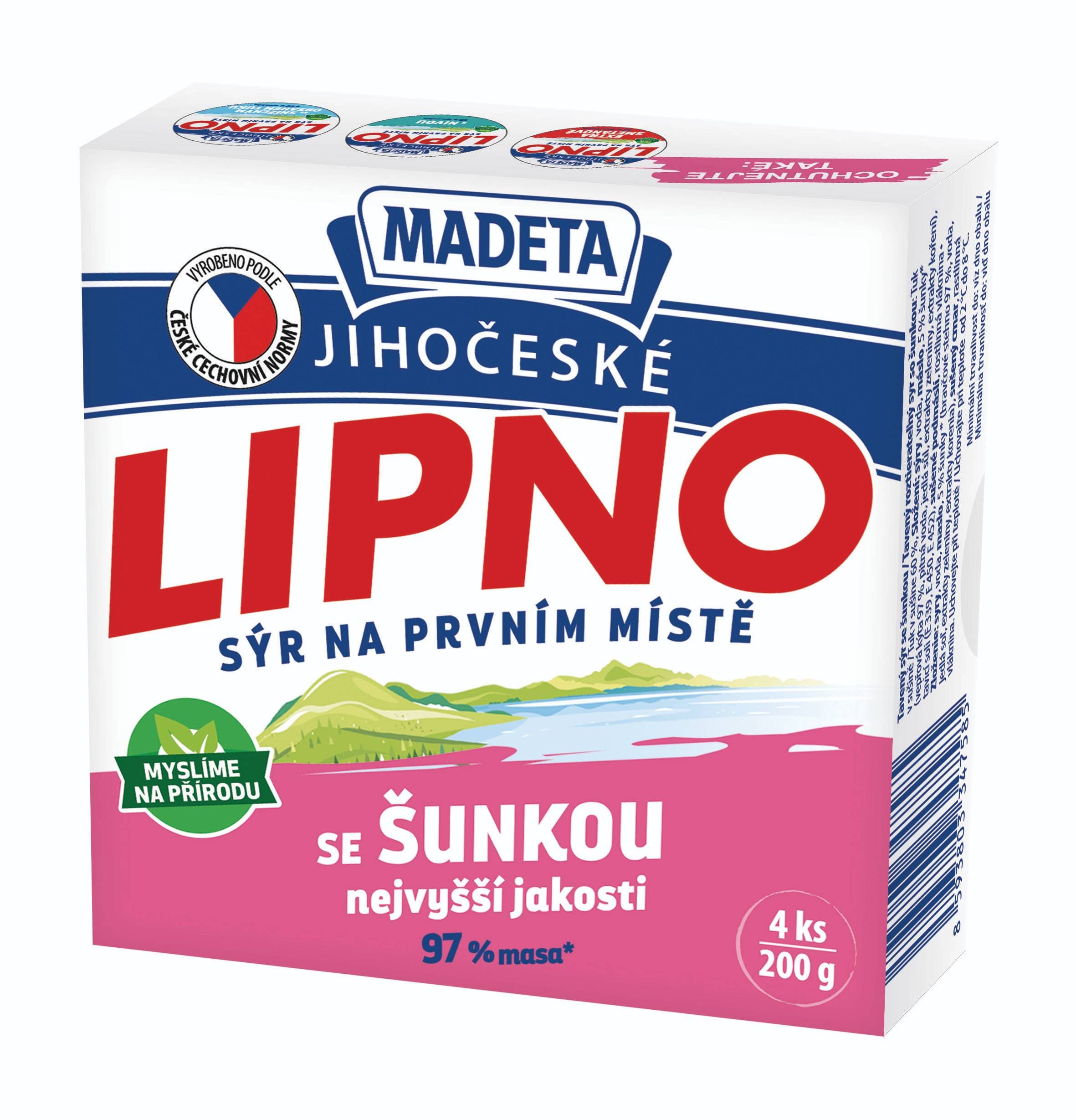 Madeta Jihočeské Lipno se šunkou 4D 200 g