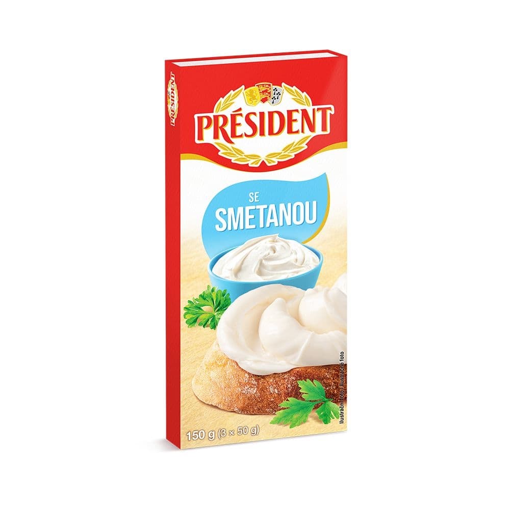 Président Tavený sýr se smetanou 150 g