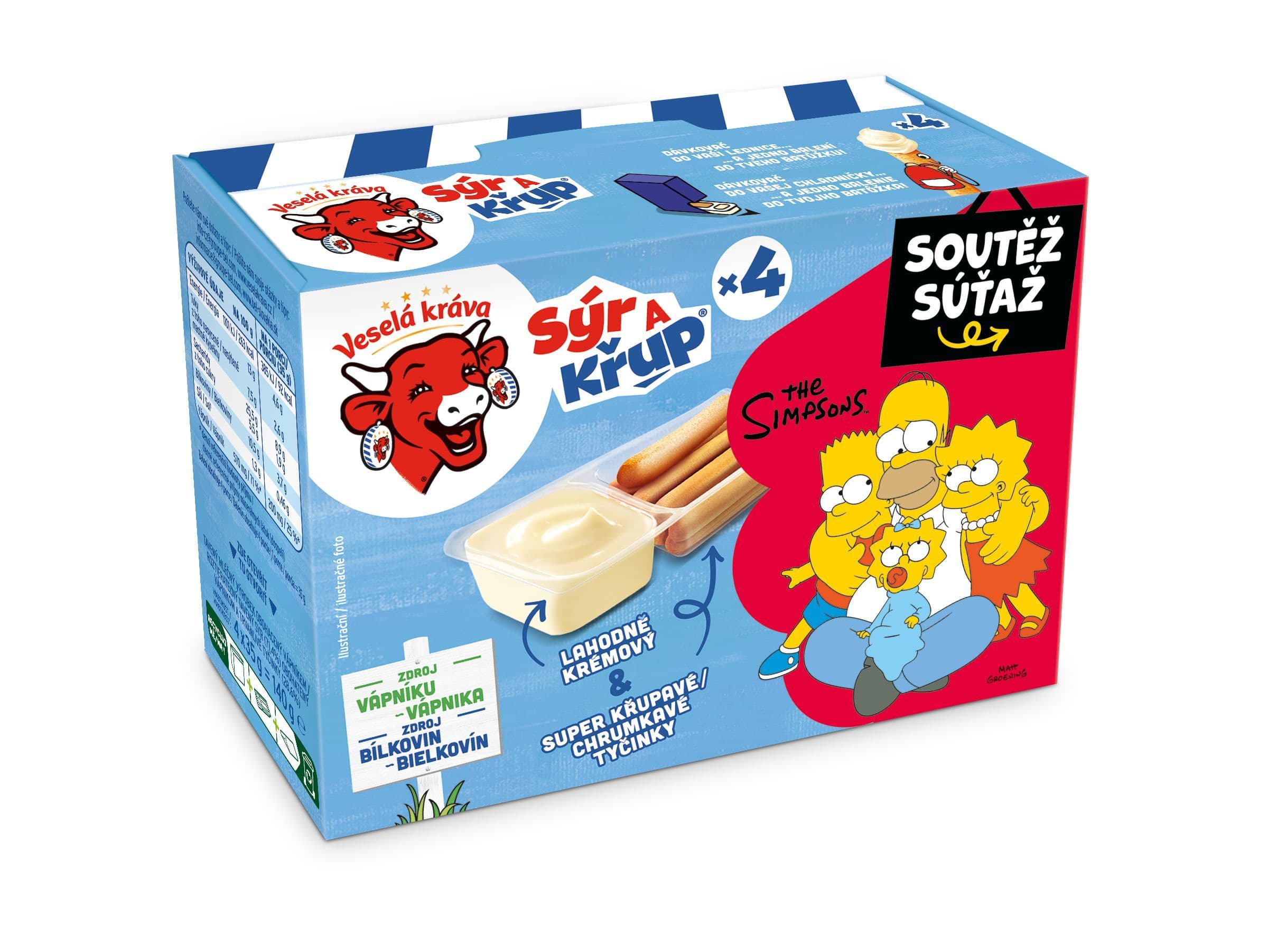 Veselá kráva Sýr a Křup 4x35 g