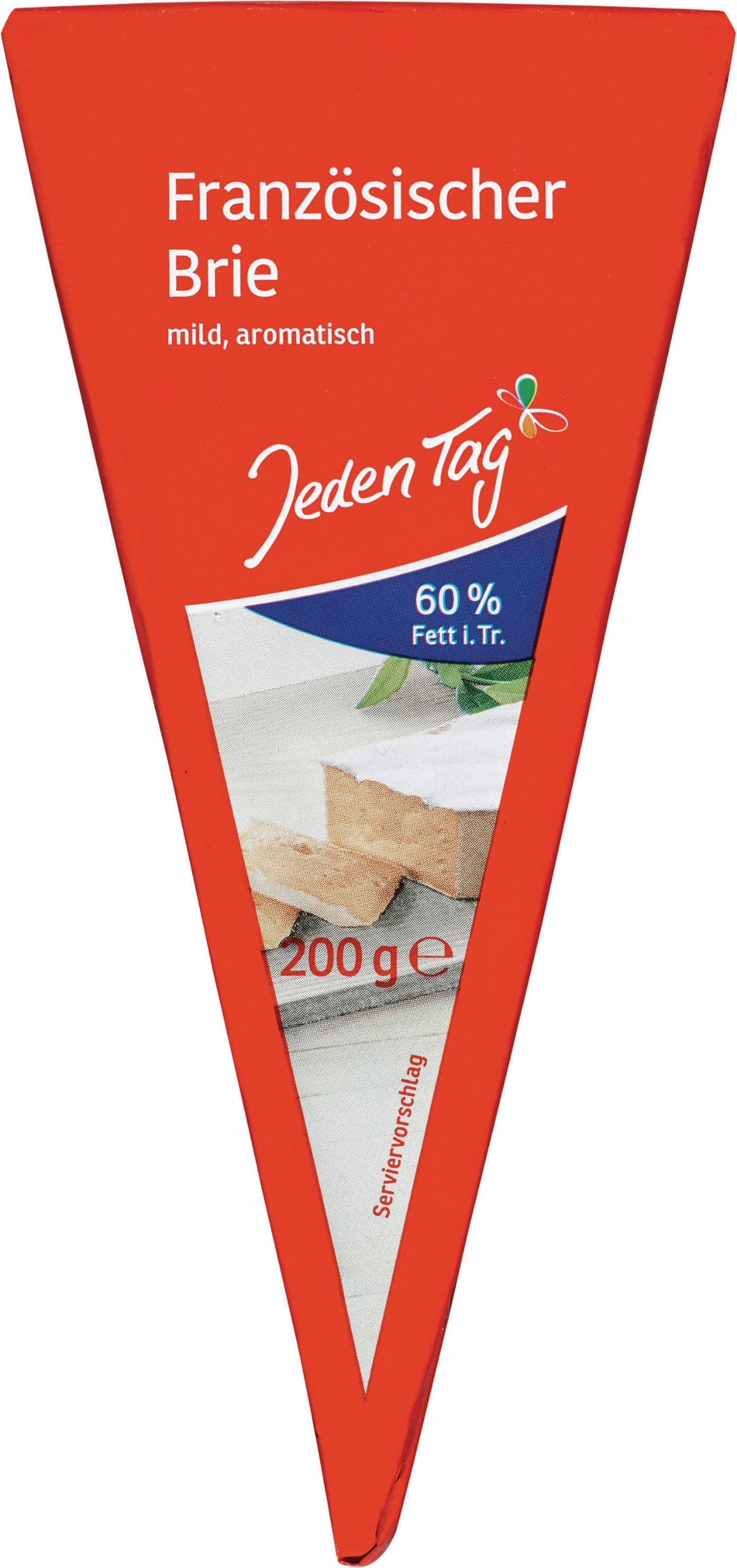 Jeden Tag Sýr Brie francouzský měkký sýr 60% 200g