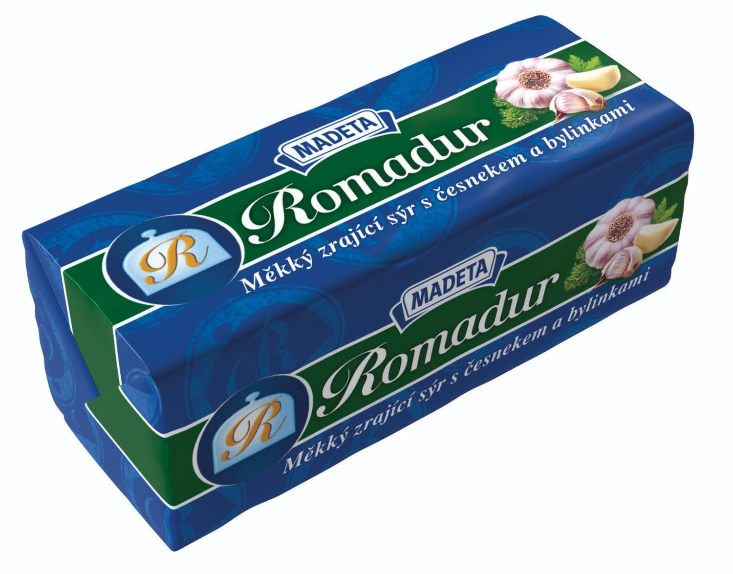 Madeta Romadur česnek s bylinkami měkký zrající sýr 100 g
