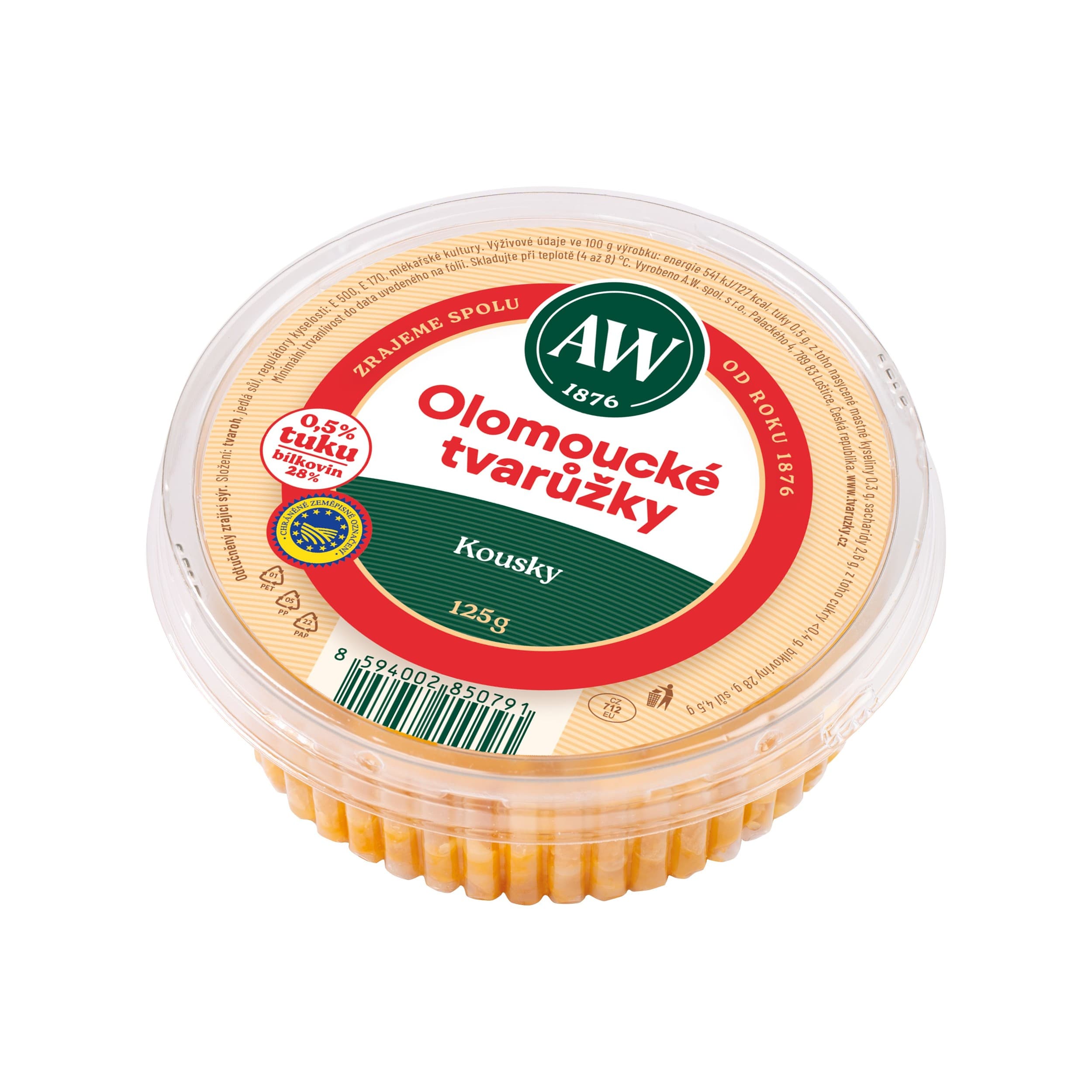 Olomoucké tvarůžky Kousky 125g