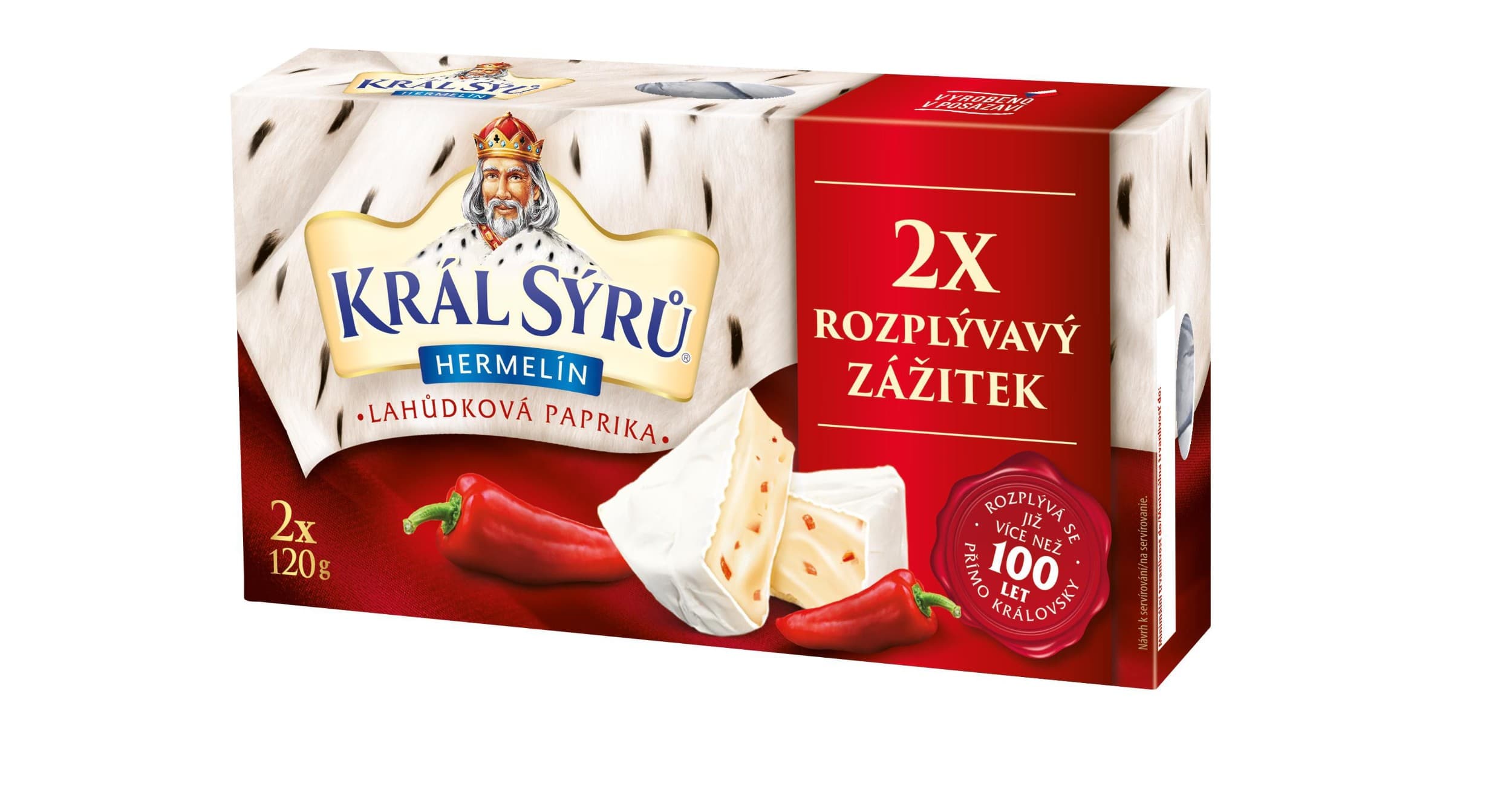Král sýrů paprika 240g