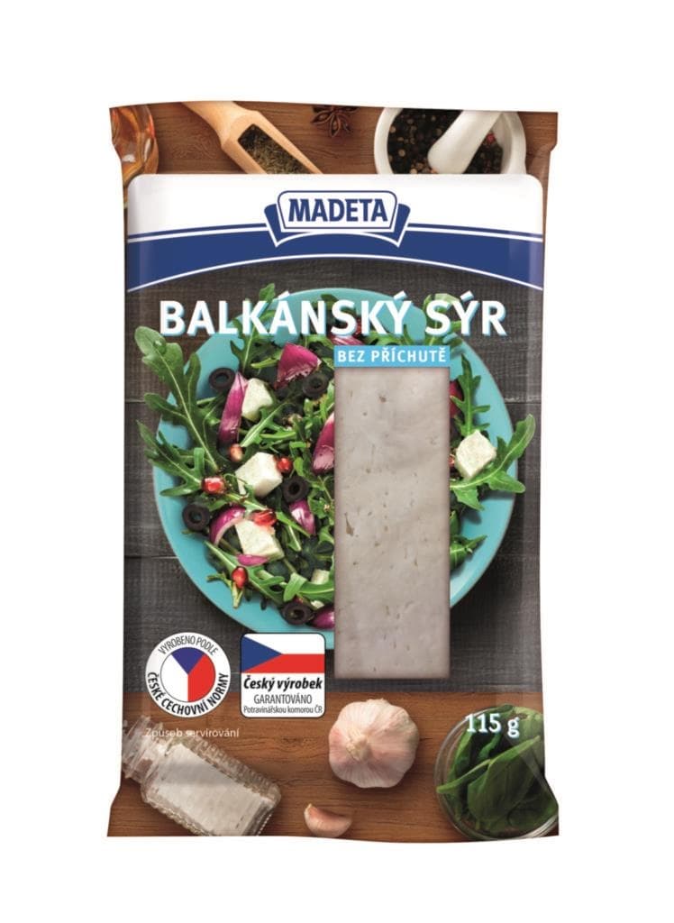 Madeta Balkánský sýr bez příchutě 115 g