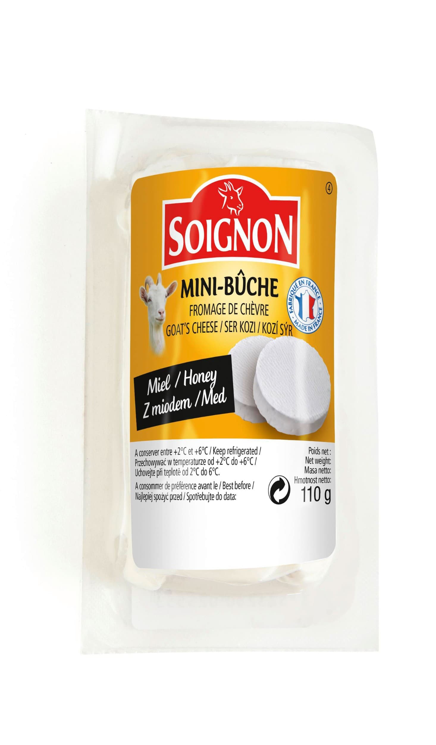 Soignon Mini Buche s medem 110g