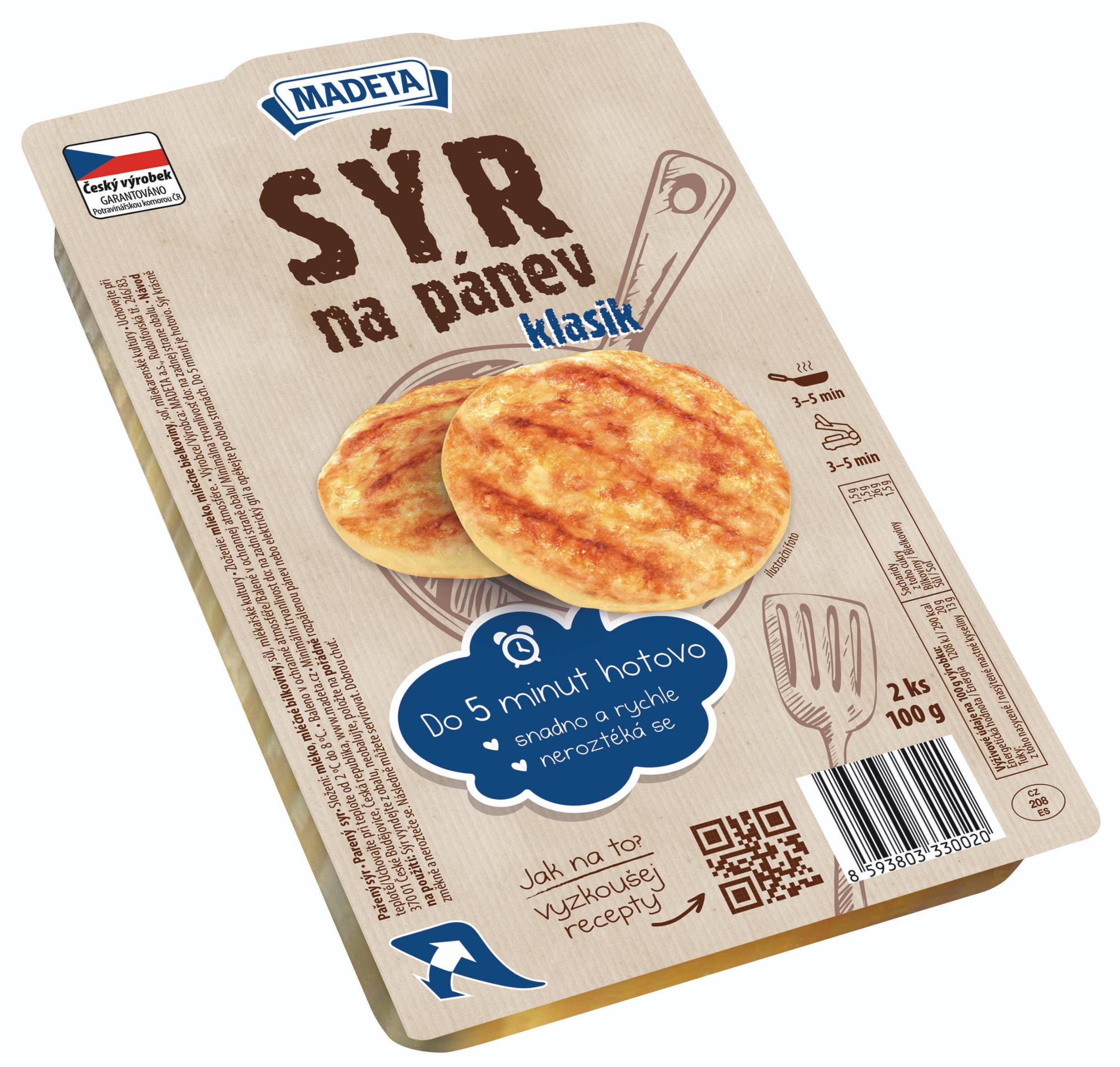 Madeta Sýr na pánev klasik 100g