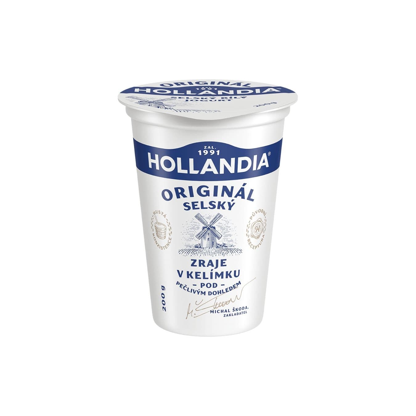 Hollandia Jogurt Selský bílý 200g