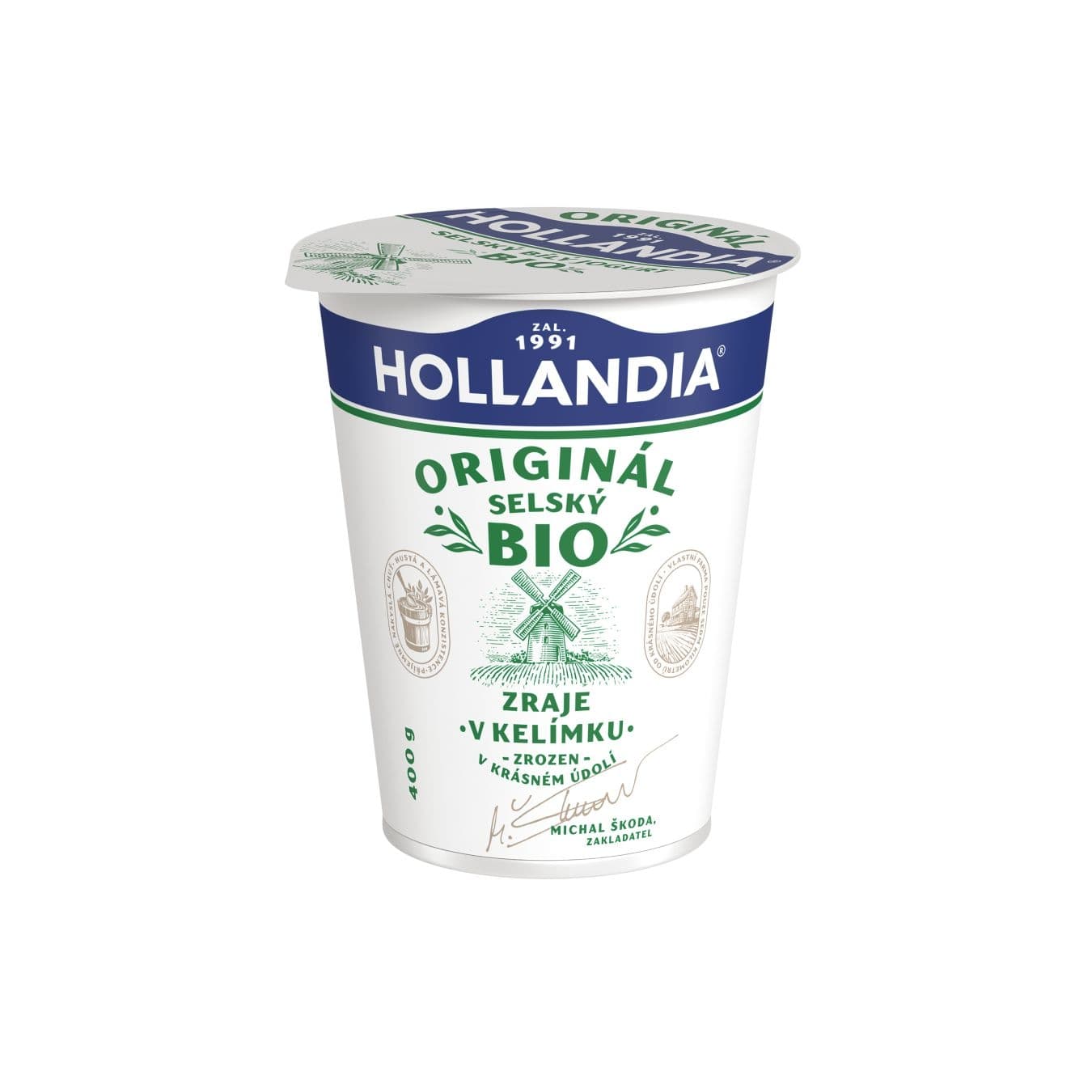 HOLLANDIA BIO Jogurt selský bílý 400g