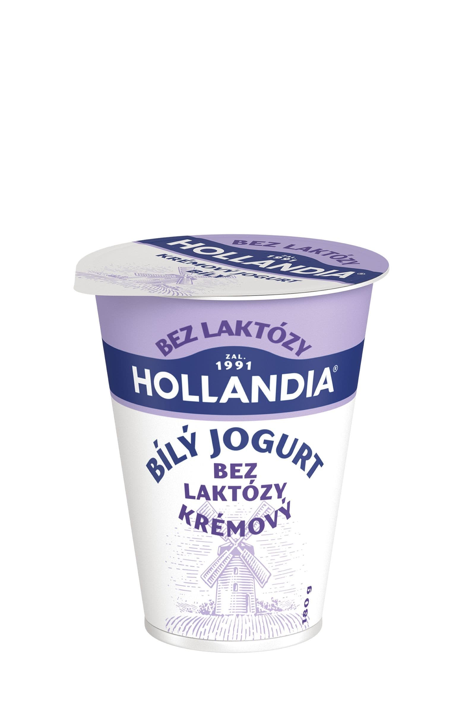 HOLLANDIA Jogurt bez laktózy bílý 180