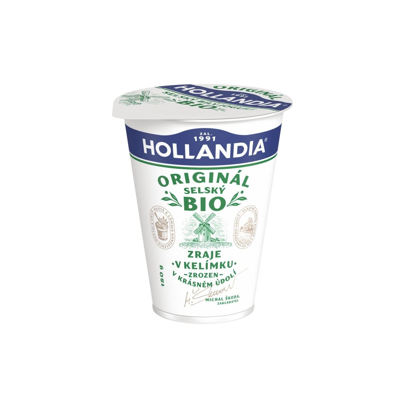 HOLLANDIA BIO Jogurt selský bílý 180g