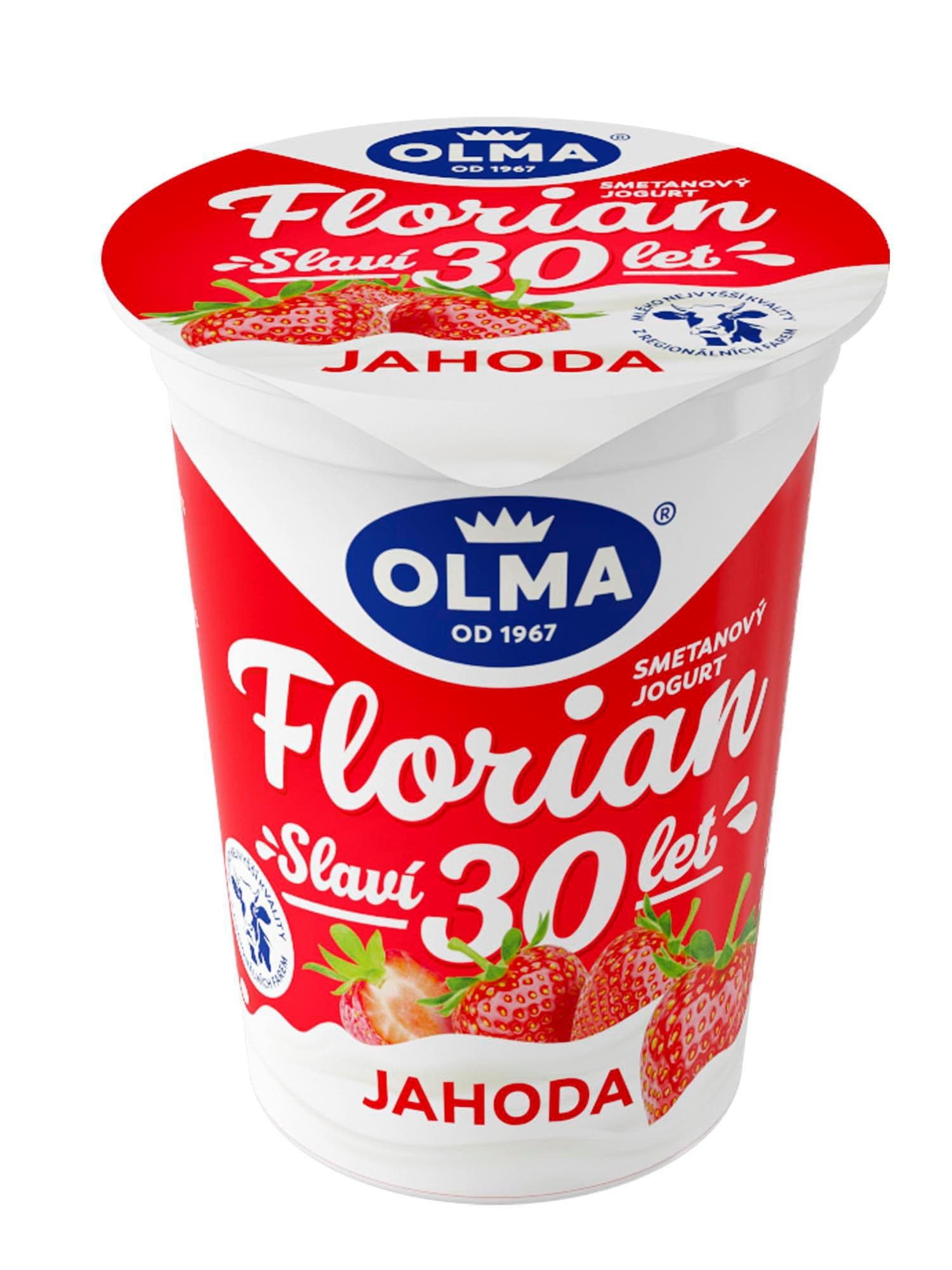 Olma Florian Smetanový jogurt jahoda 150 g