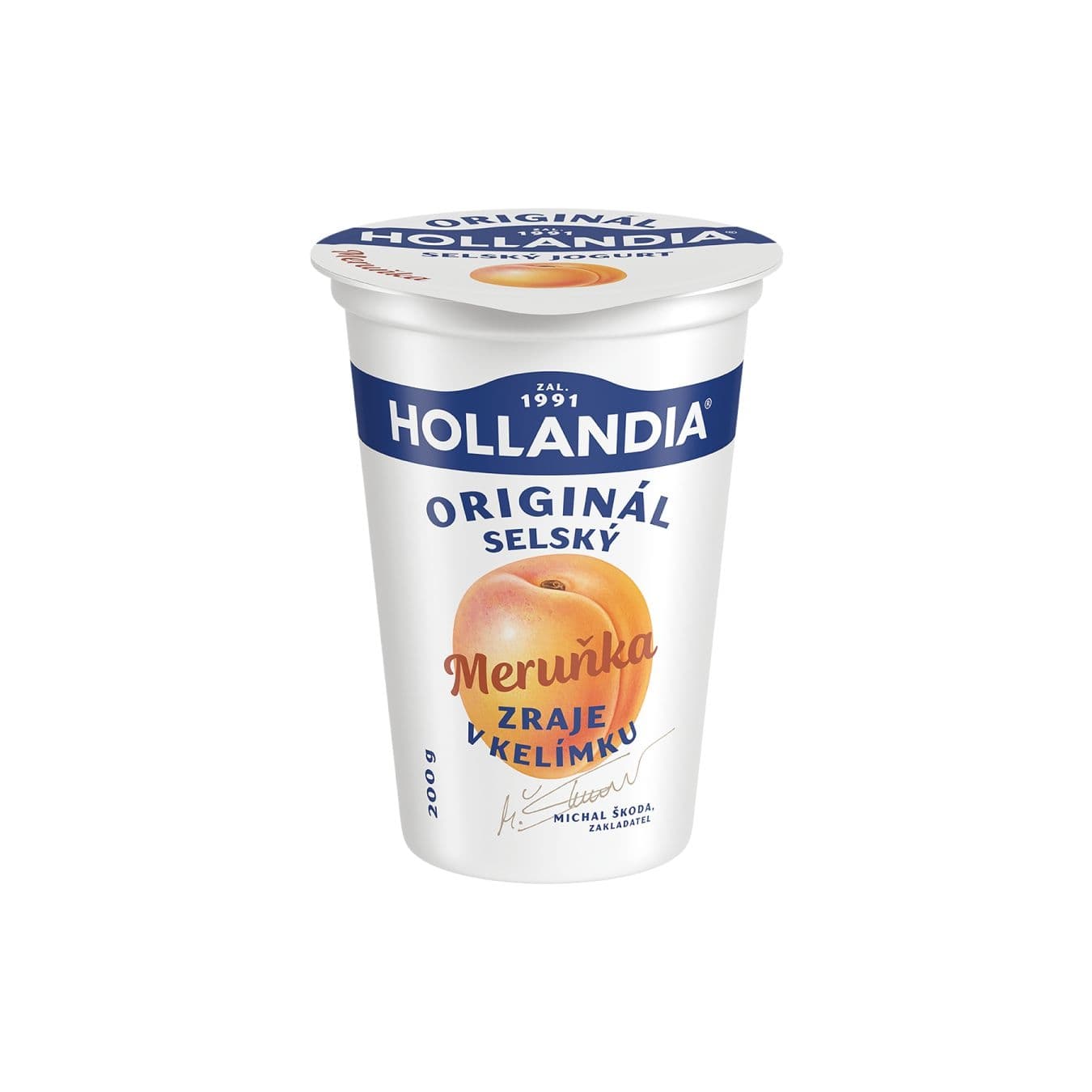 Hollandia Jogurt Selský meruňka 200g
