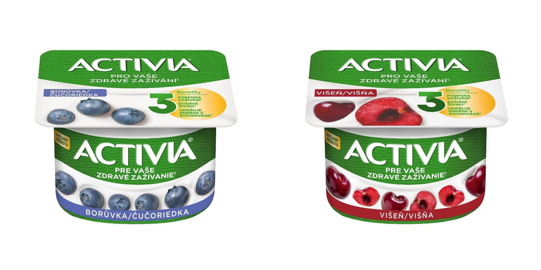 Danone Activia Probiotický jogurt borůvka / višeň 120 g